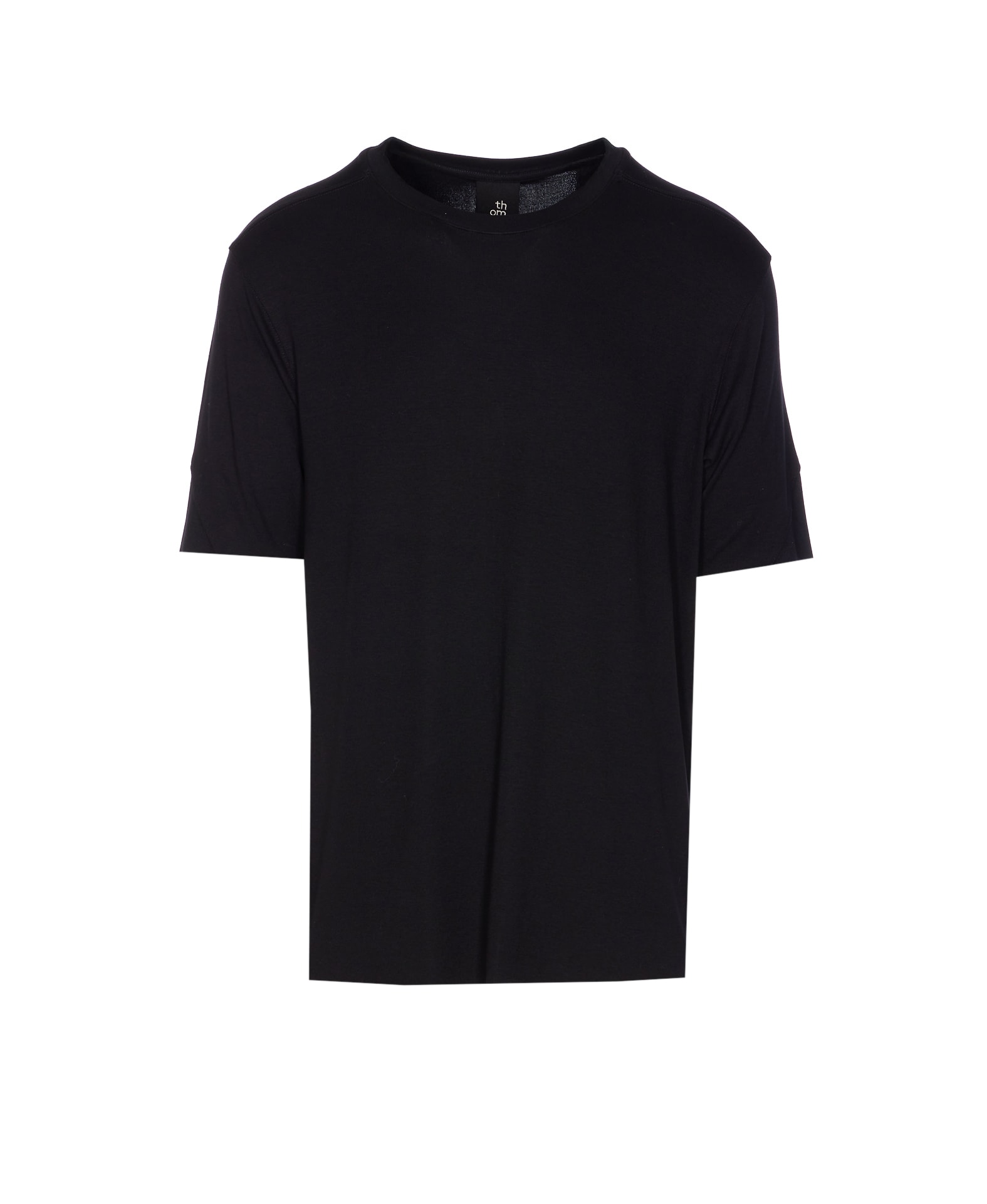 Thom Krom Contrast-stitch Short-sleeve T-shirt In Black