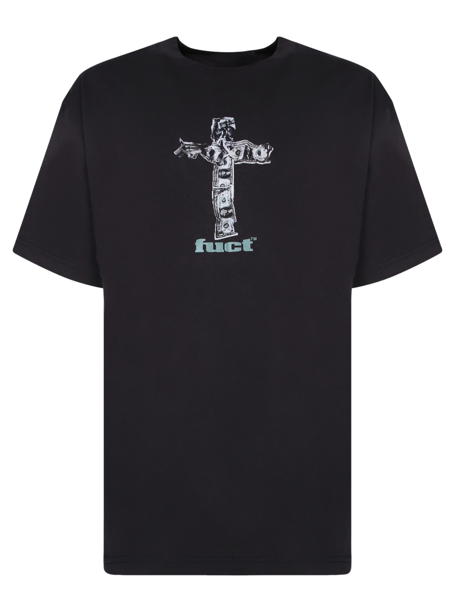 Shop Fuct Money Crossed Black T-shirt