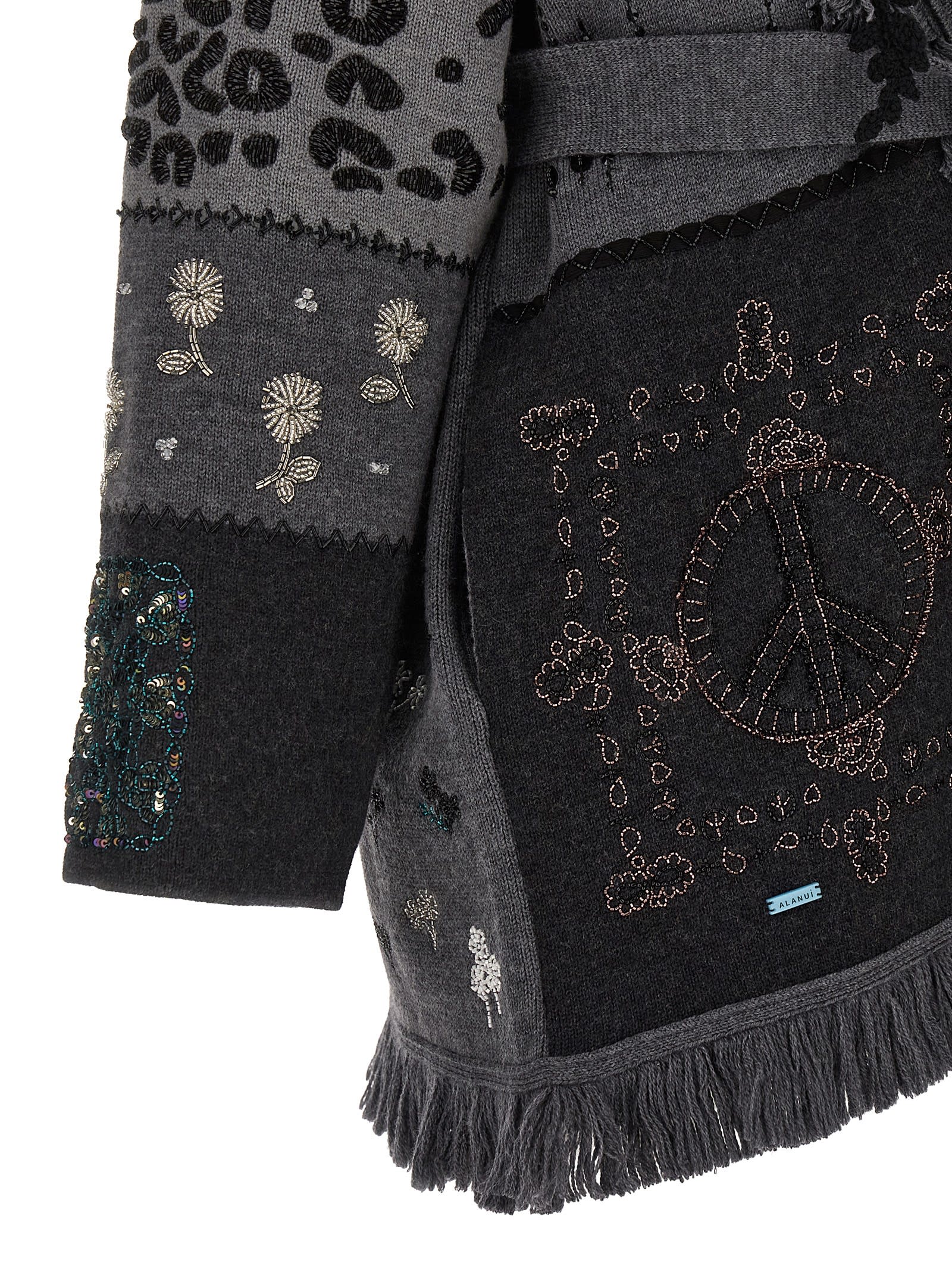 Alanui Multicolor Midnight In Manhattan Cardigan In Multi