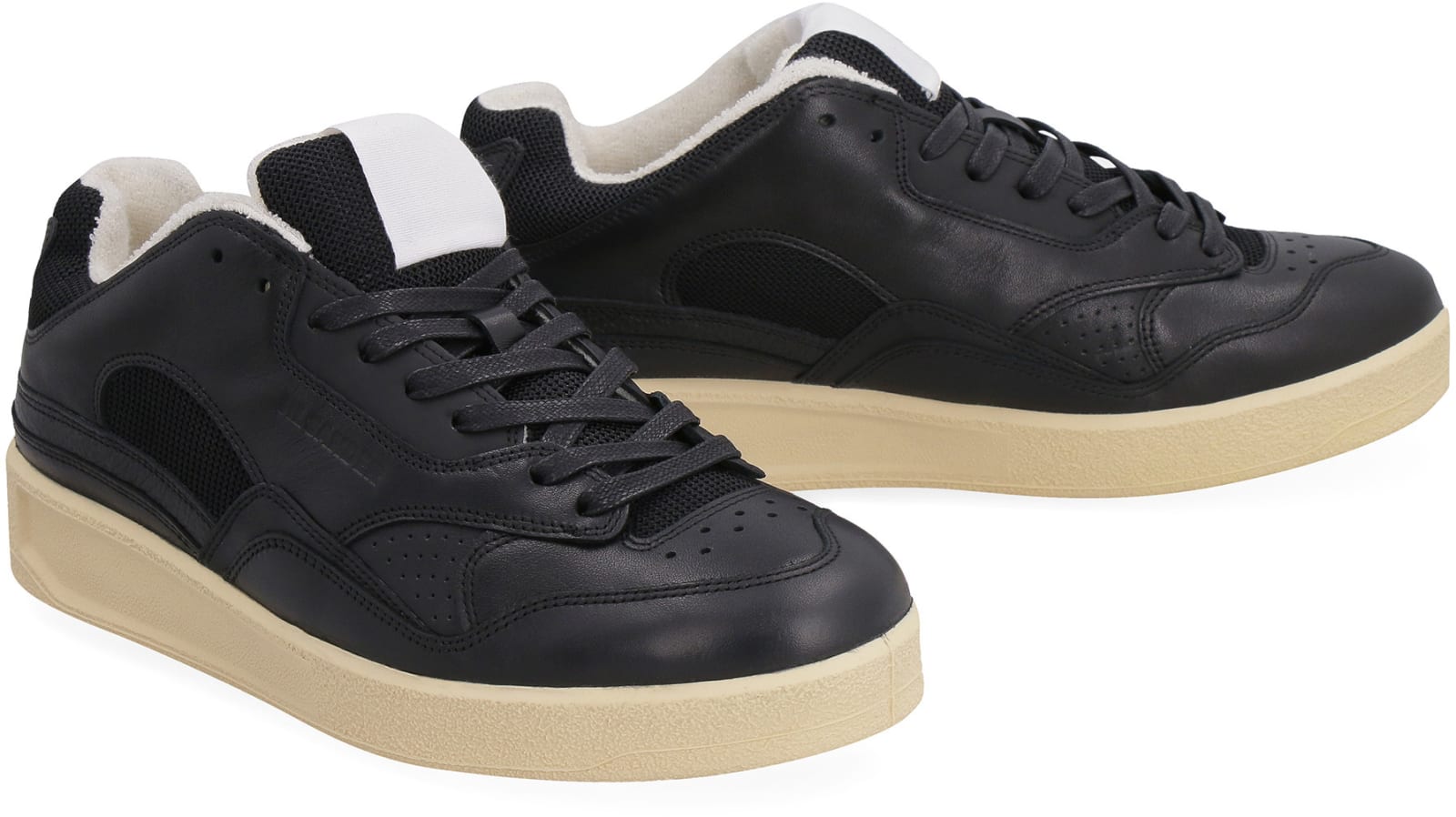 JIL SANDER LEATHER LOW-TOP SNEAKERS 