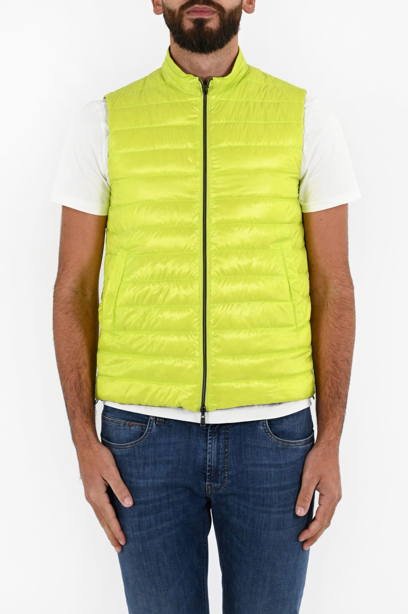 HERNO BICOLOR REVERSIBLE ULTRALIGHT NYLON VEST