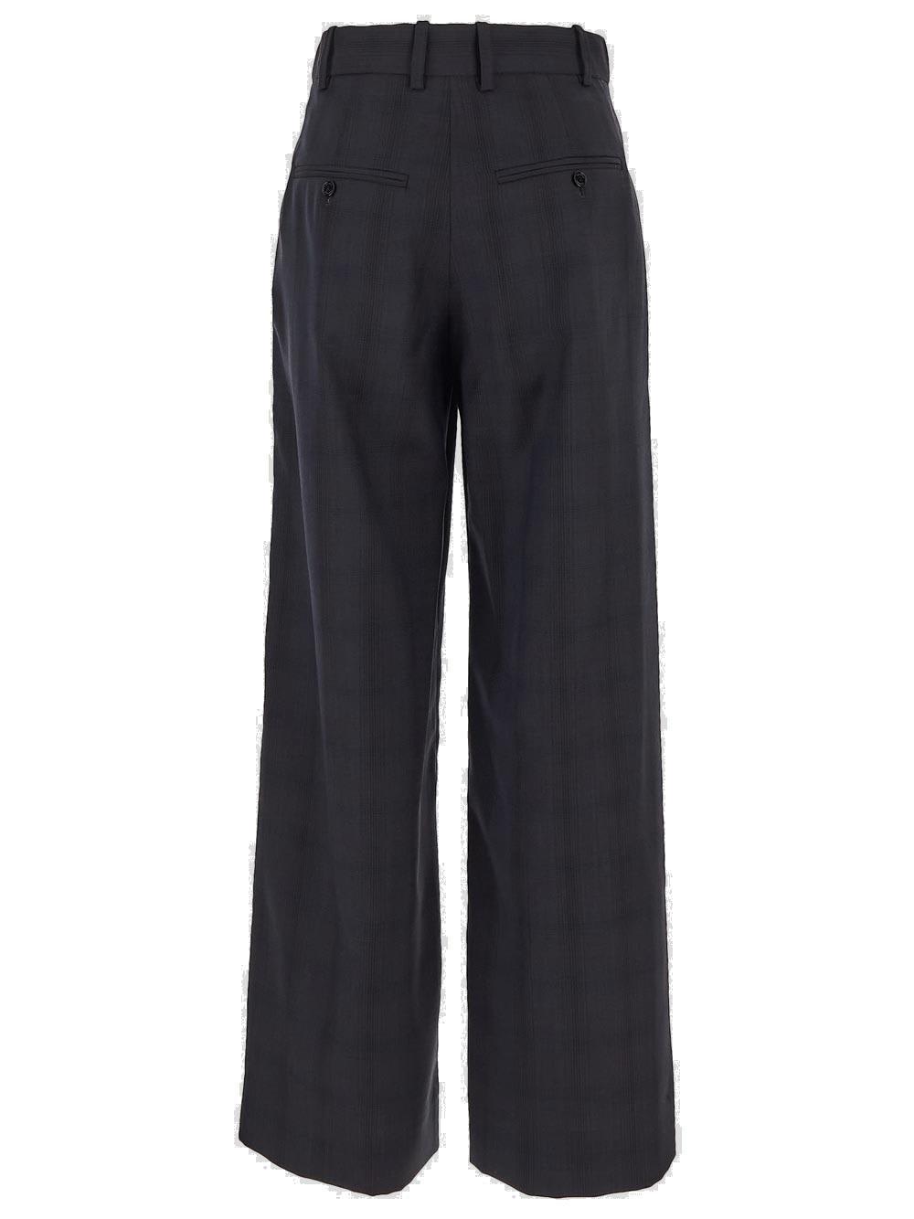 Shop Marant Etoile Straight Leg Pleated Pants In Midnight