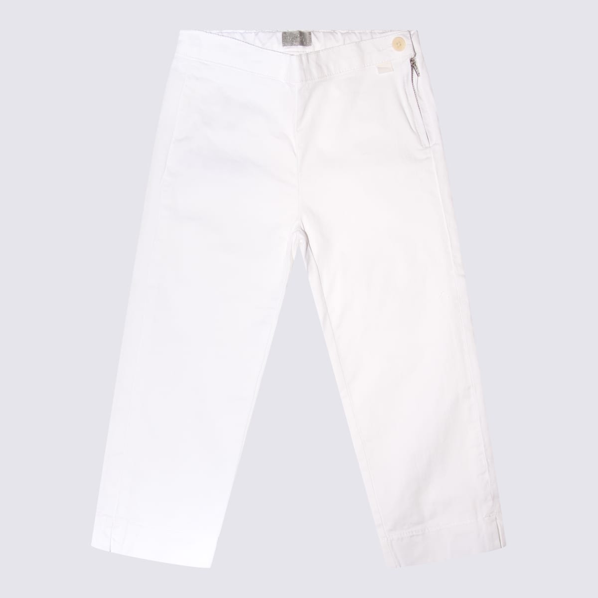 Shop Il Gufo White Cotton Pants