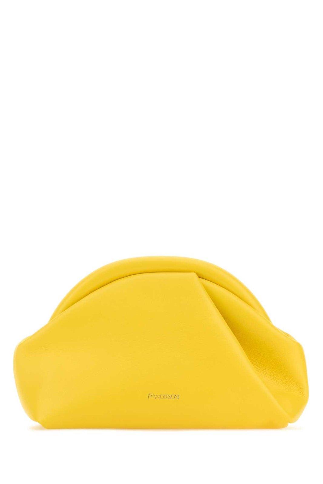 Jw Anderson Bumper Zipped Clutch Bag In Yellow