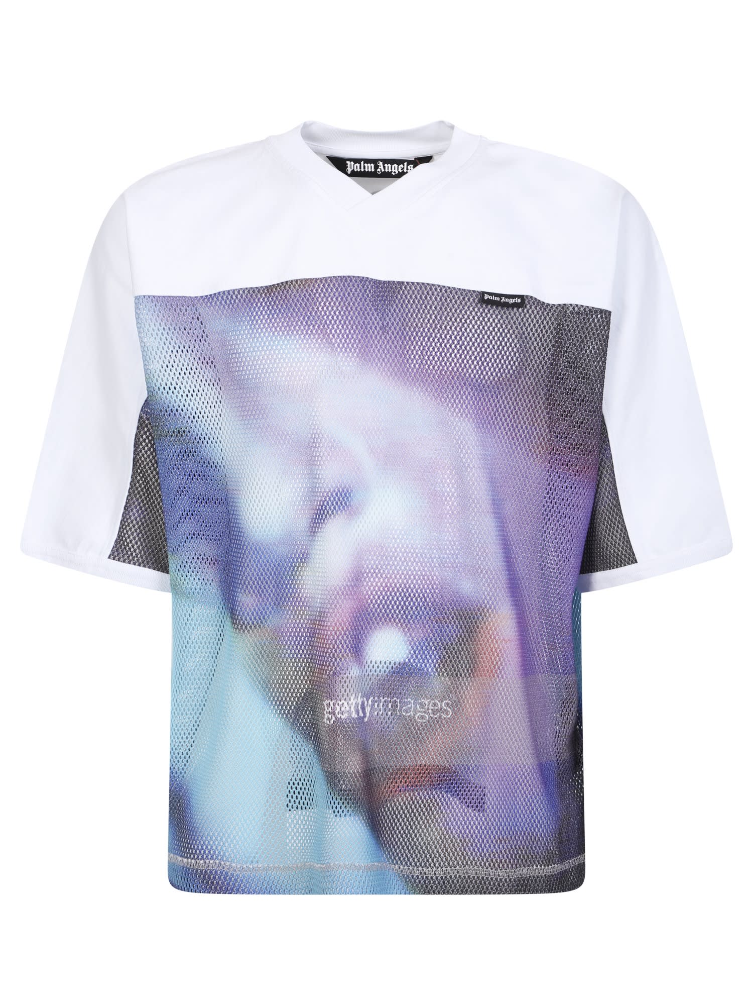 PALM ANGELS MULTICOLOR GETTY MIAMI T-SHIRT