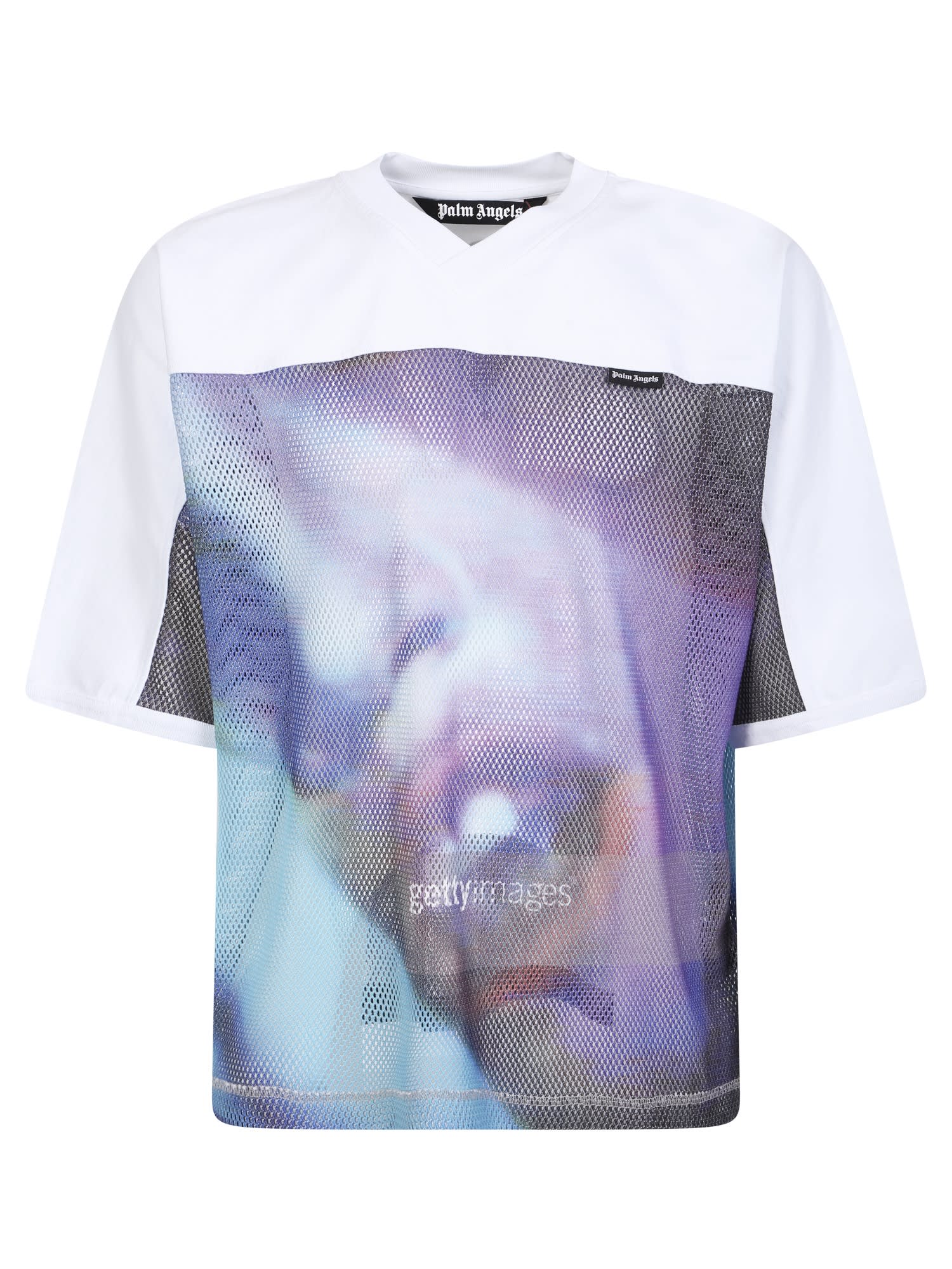 PALM ANGELS MULTIcolour GETTY MIAMI T-SHIRT