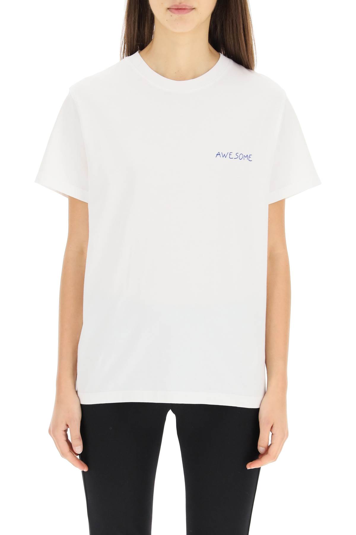 Maison Labiche Popincourt T-shirt With Awesome Embroidery In White 
