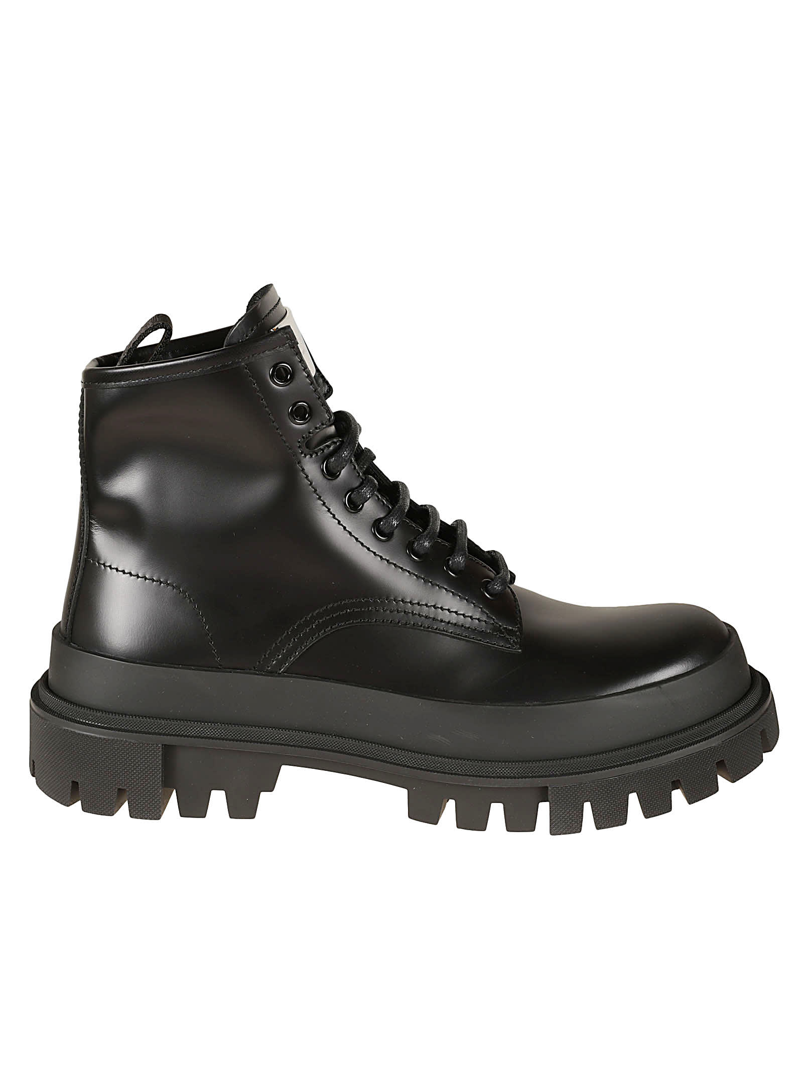 Dolce & Gabbana Classic Fitted Lace-up Boots