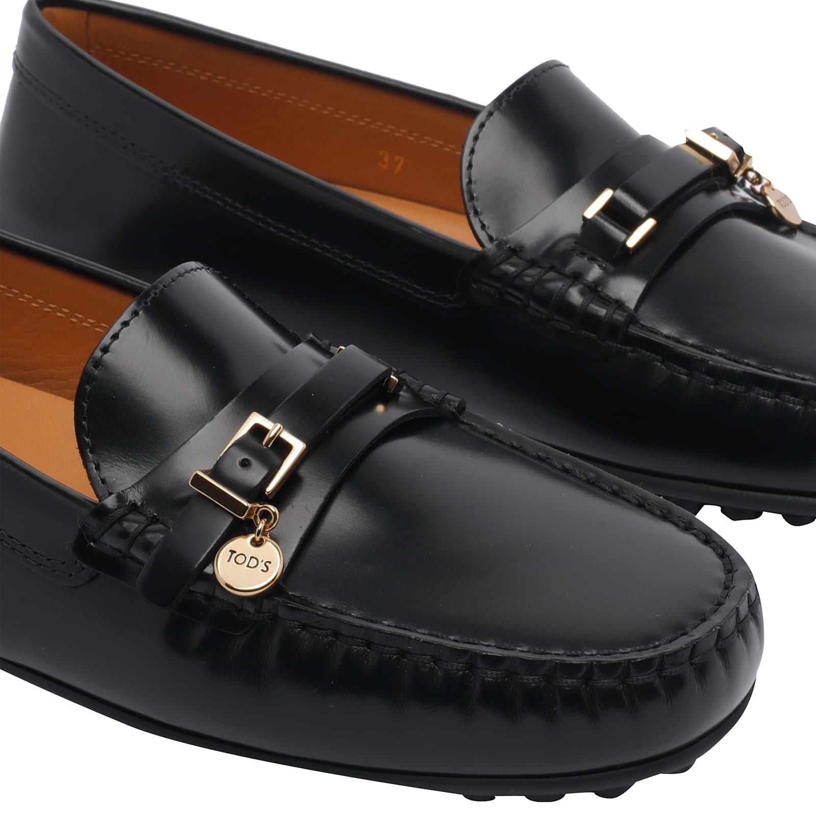 Tod's City Gommino Loafers In Black