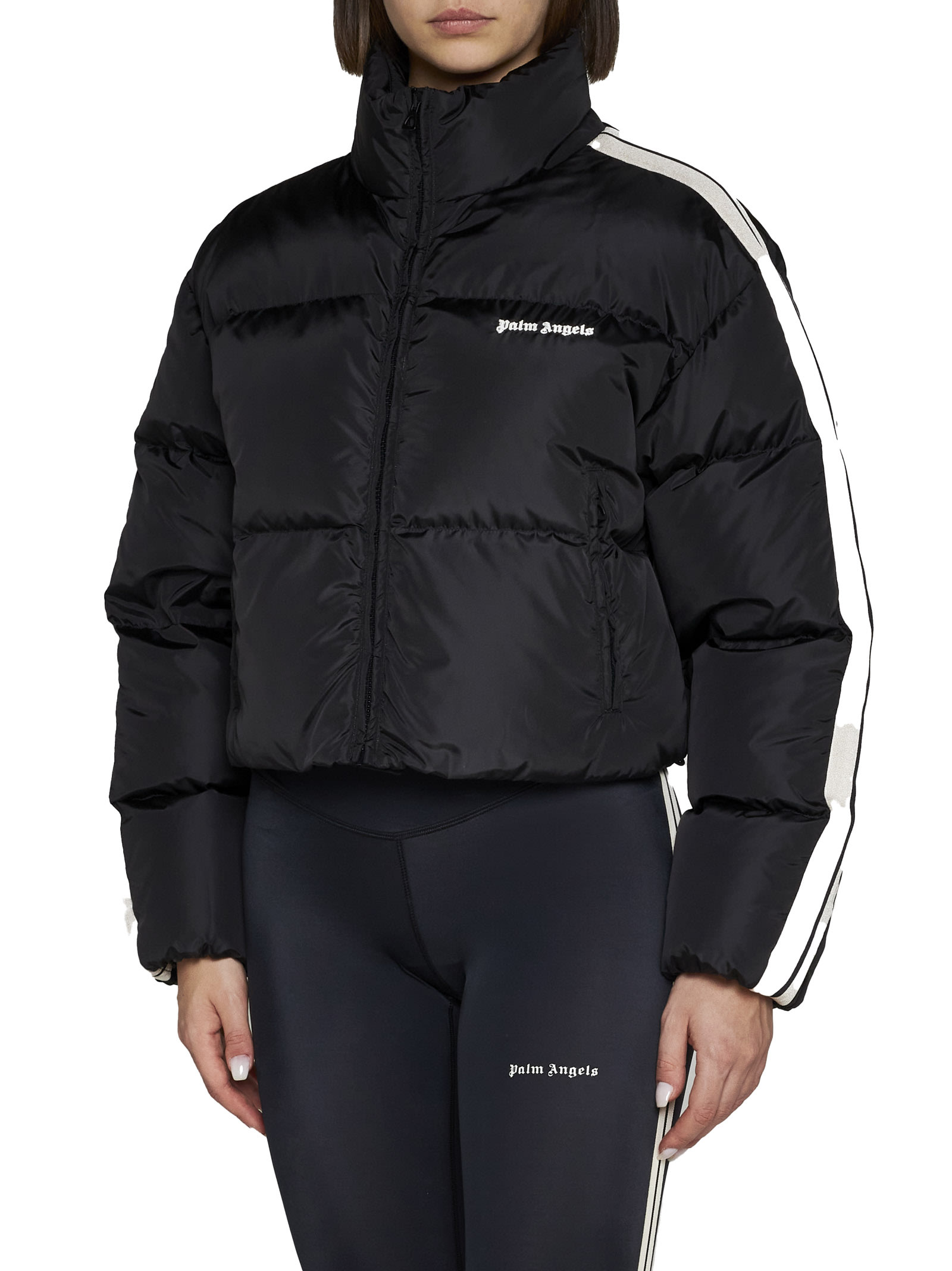 PALM ANGELS CROPPED DOWN JACKET