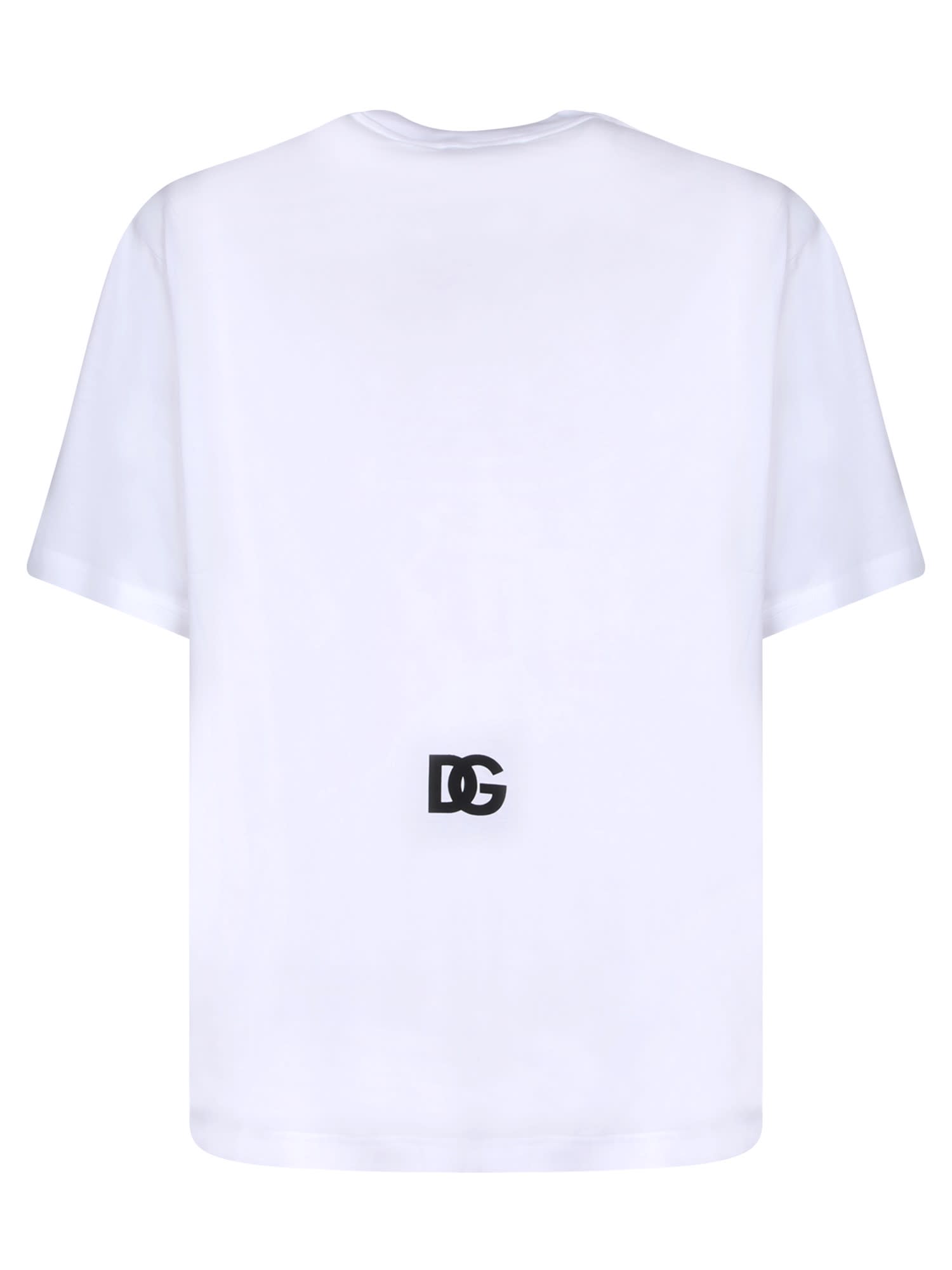 Shop Dolce & Gabbana Dg Logo White T-shirt