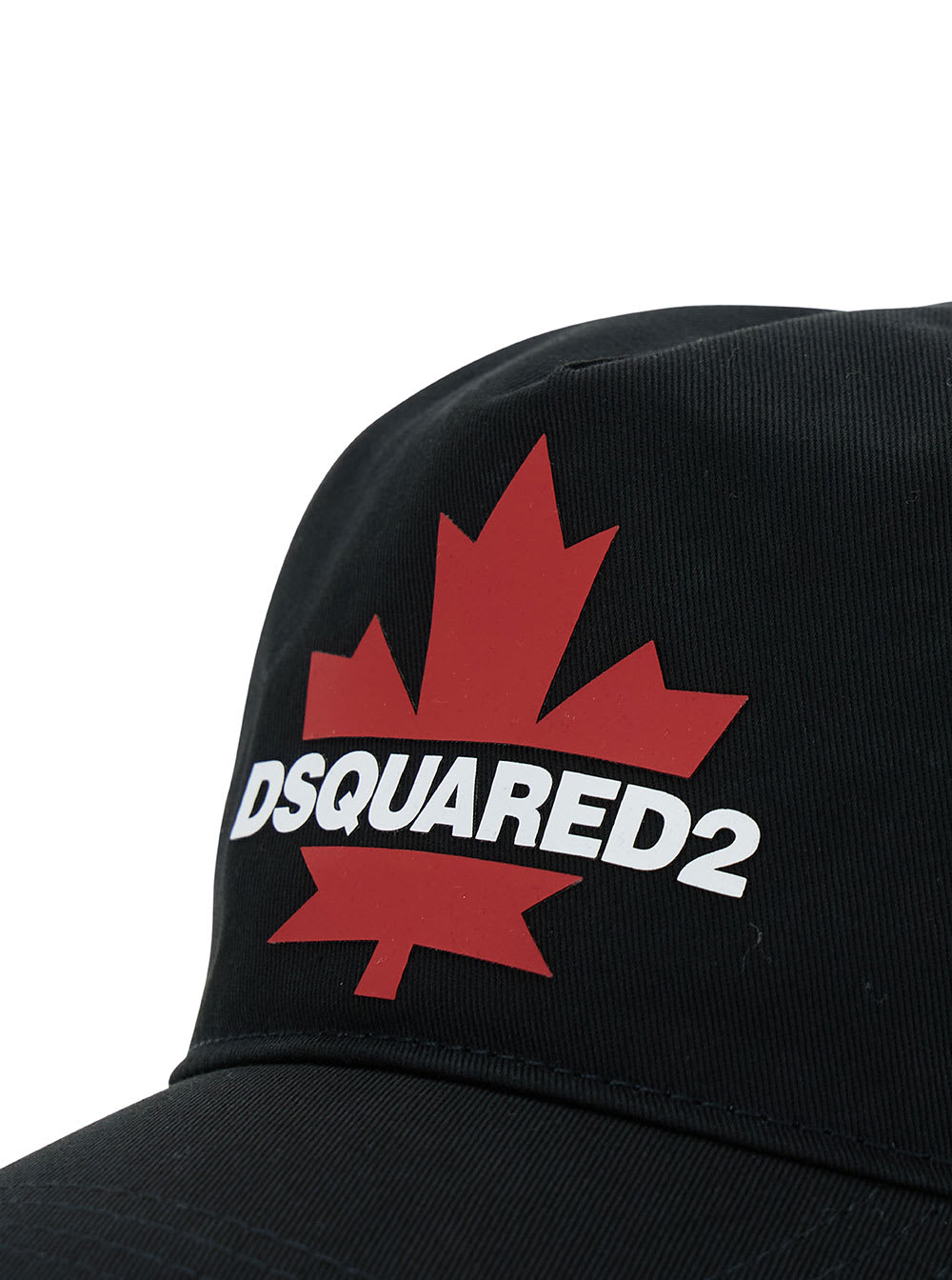 Dsquared2 Canadian Leaf Baseball Cap In Black