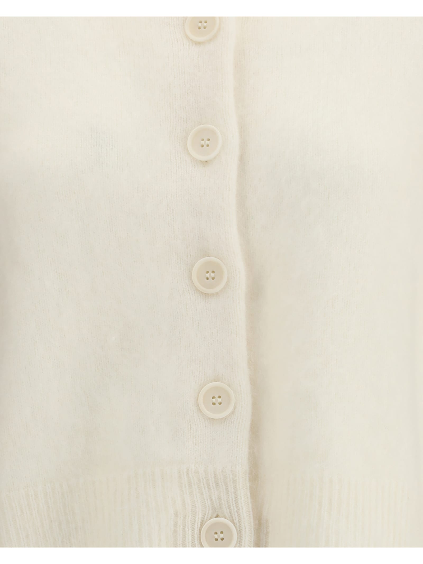 Lisa Yang Azalea Button-front Cashmere Cardigan In White