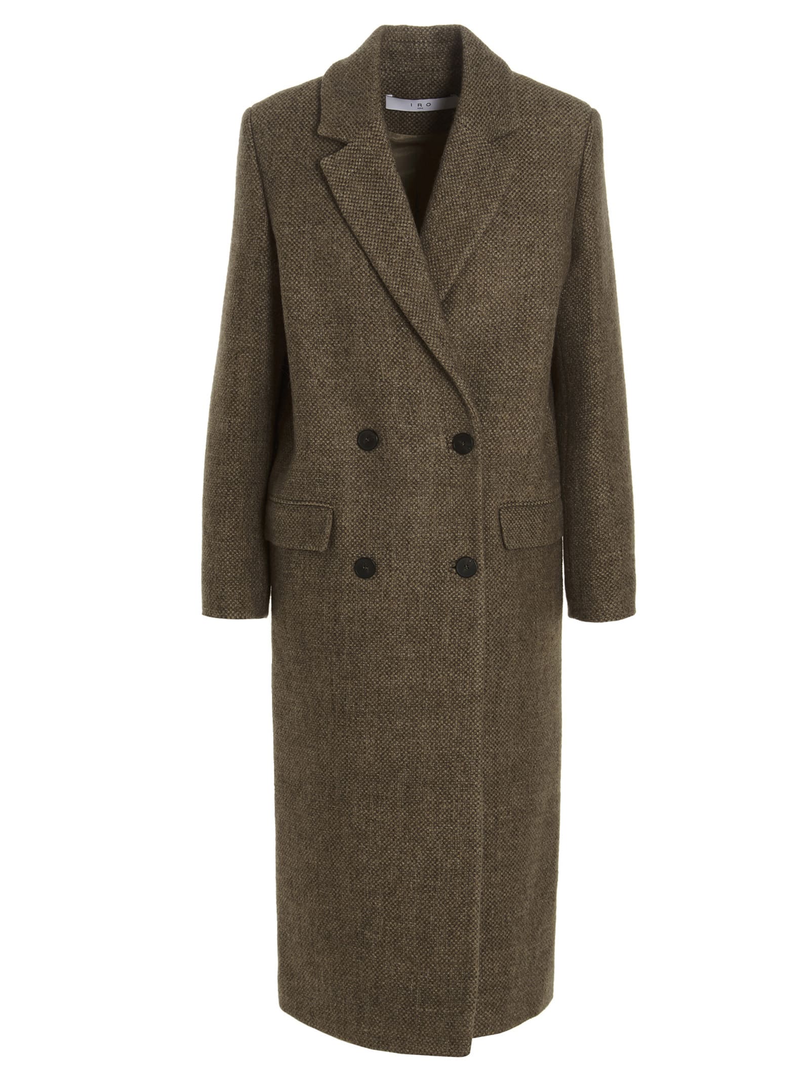 Wool Blend Women’s Coat Size 38 IRO Brannon Linen 