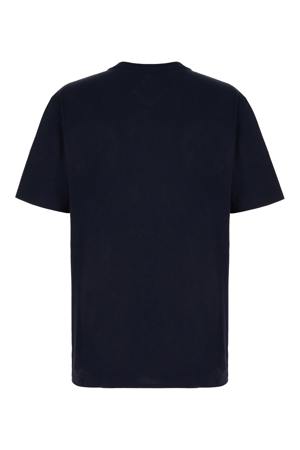 Shop Mcm Navy Blue Cotton T-shirt In Dark Navy