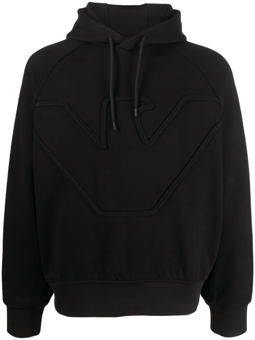 Shop Emporio Armani Sweatshirt In Black Eagle