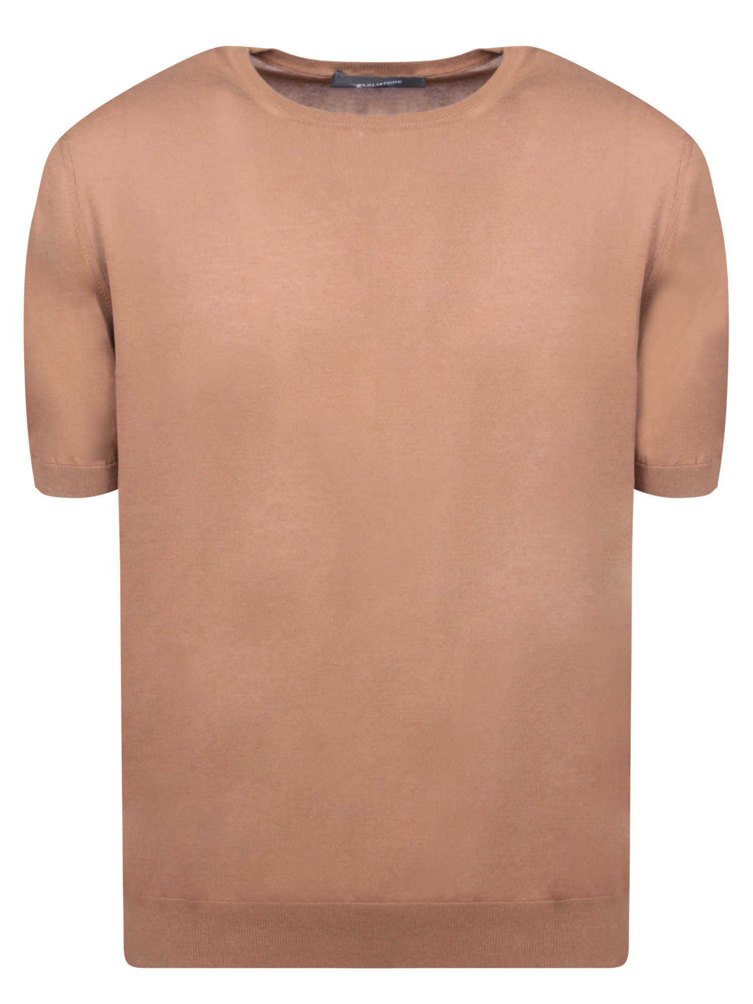 Short Sleeves Brown T-shirt