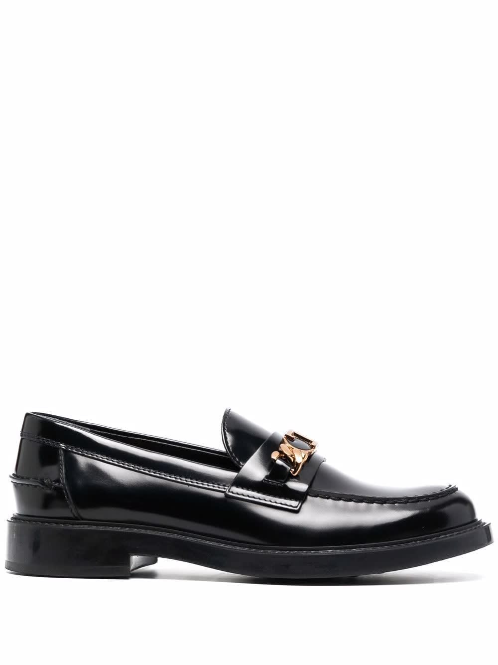 TOD'S 59C MAX LOAFERS WITH CHAIN