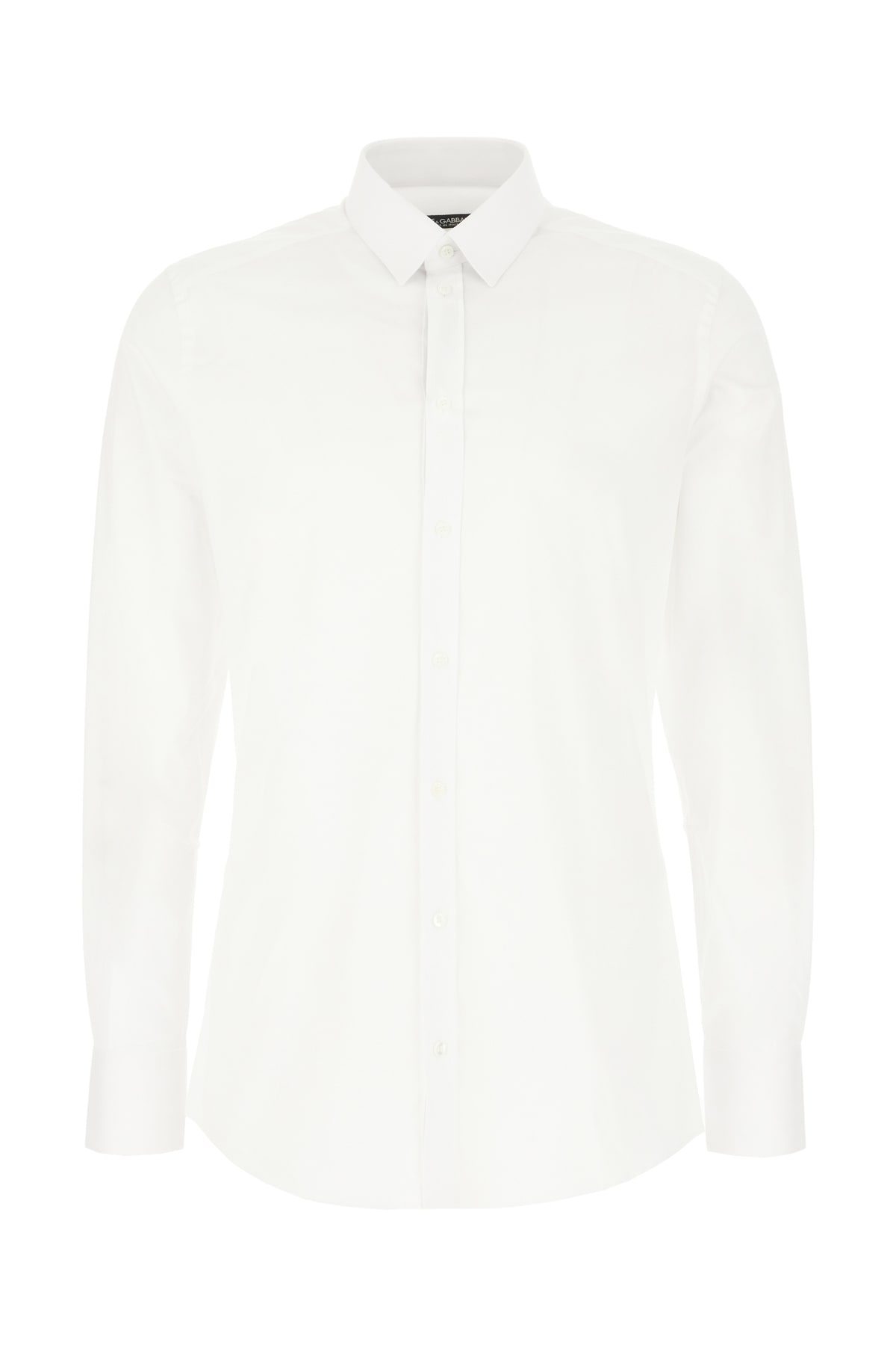 Shop Dolce & Gabbana White Poplin Shirt In Bianco Ottico