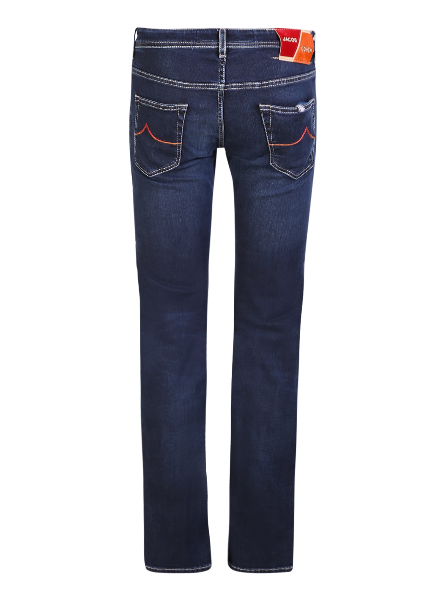 Shop Jacob Cohen Dark Denim Slim Fit Jeans In Blue