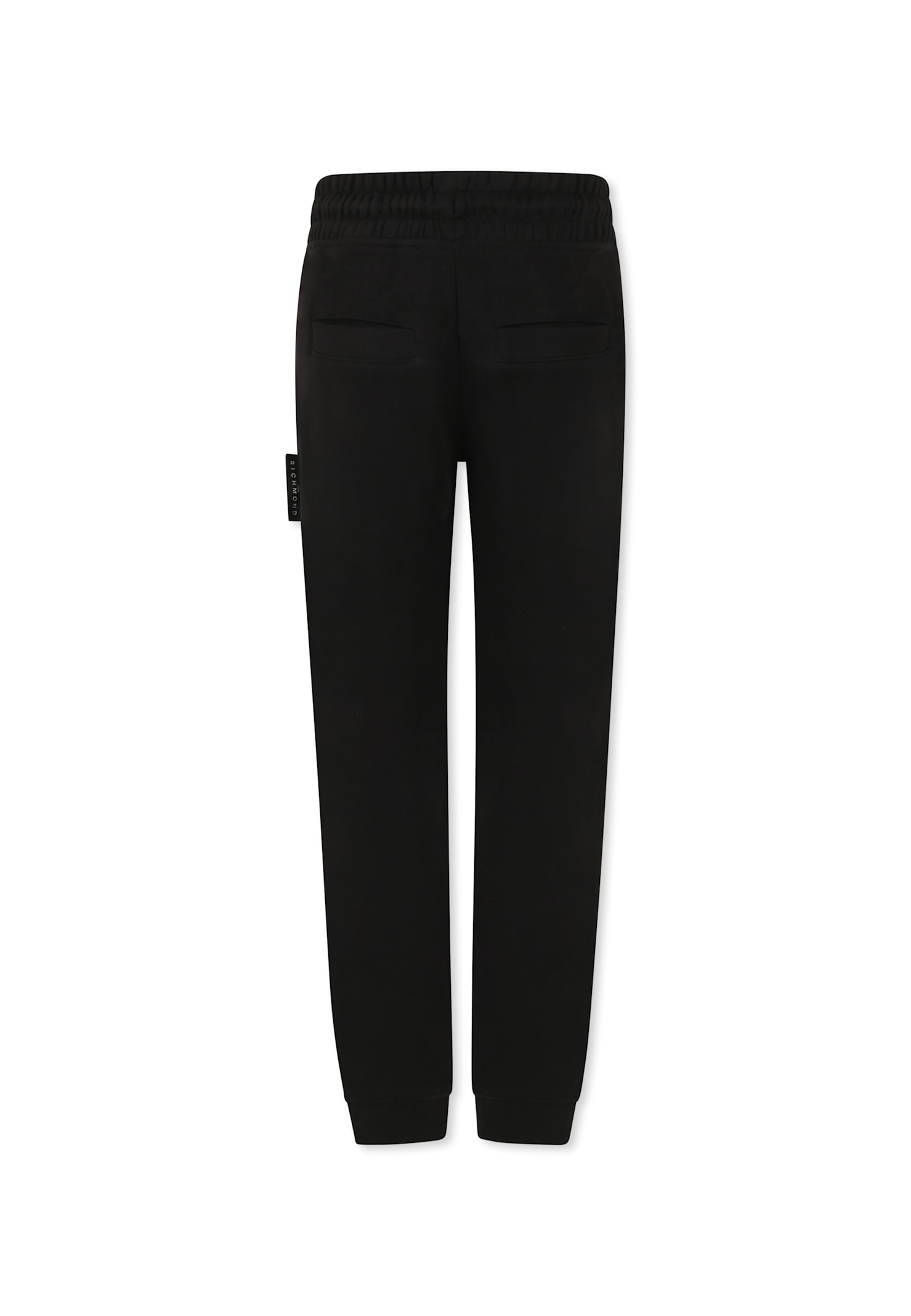 Richmond Black Trousers For Kids With Logo In Black