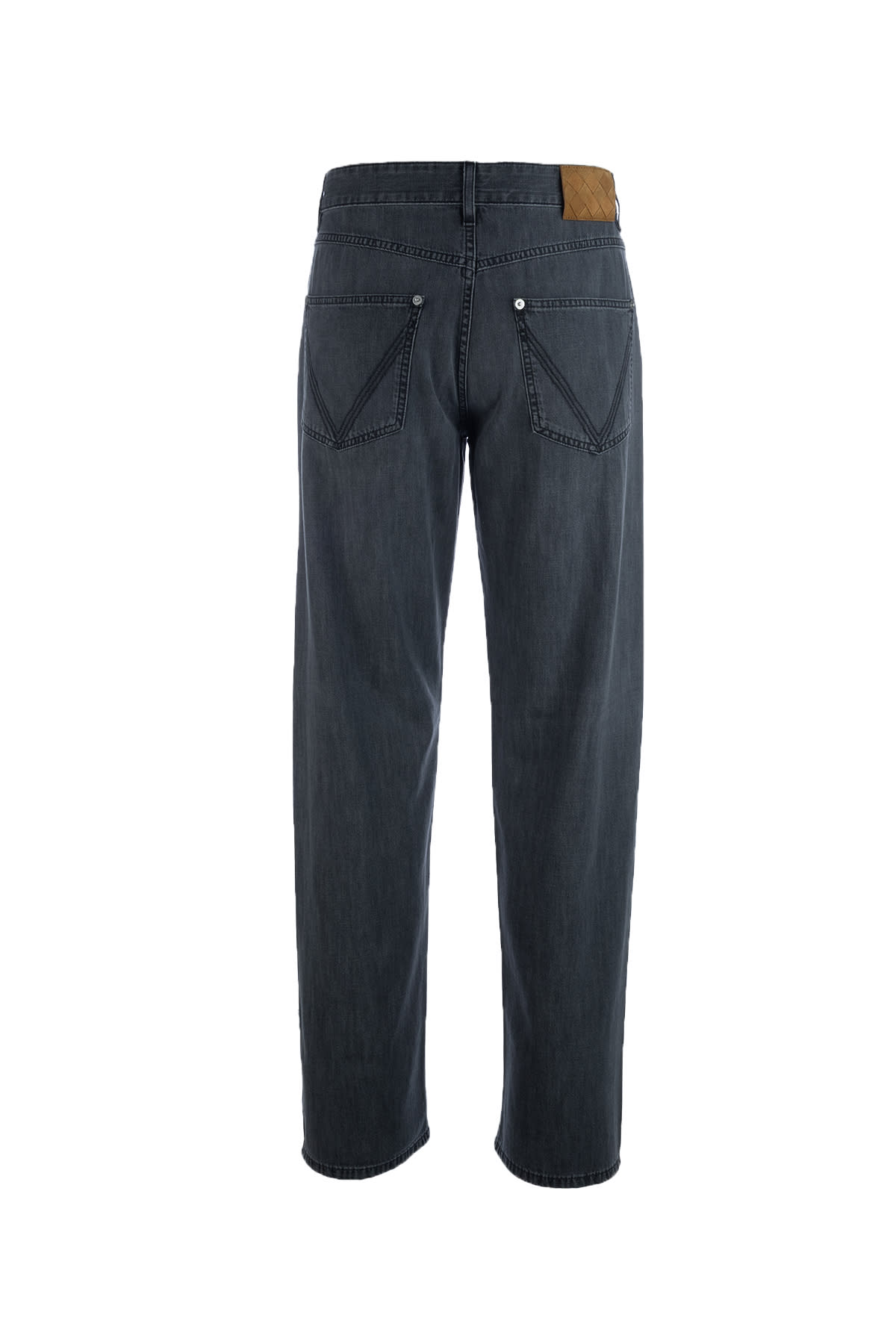 Bottega Veneta Matt Wide Leg Corduroy Pants In Gray