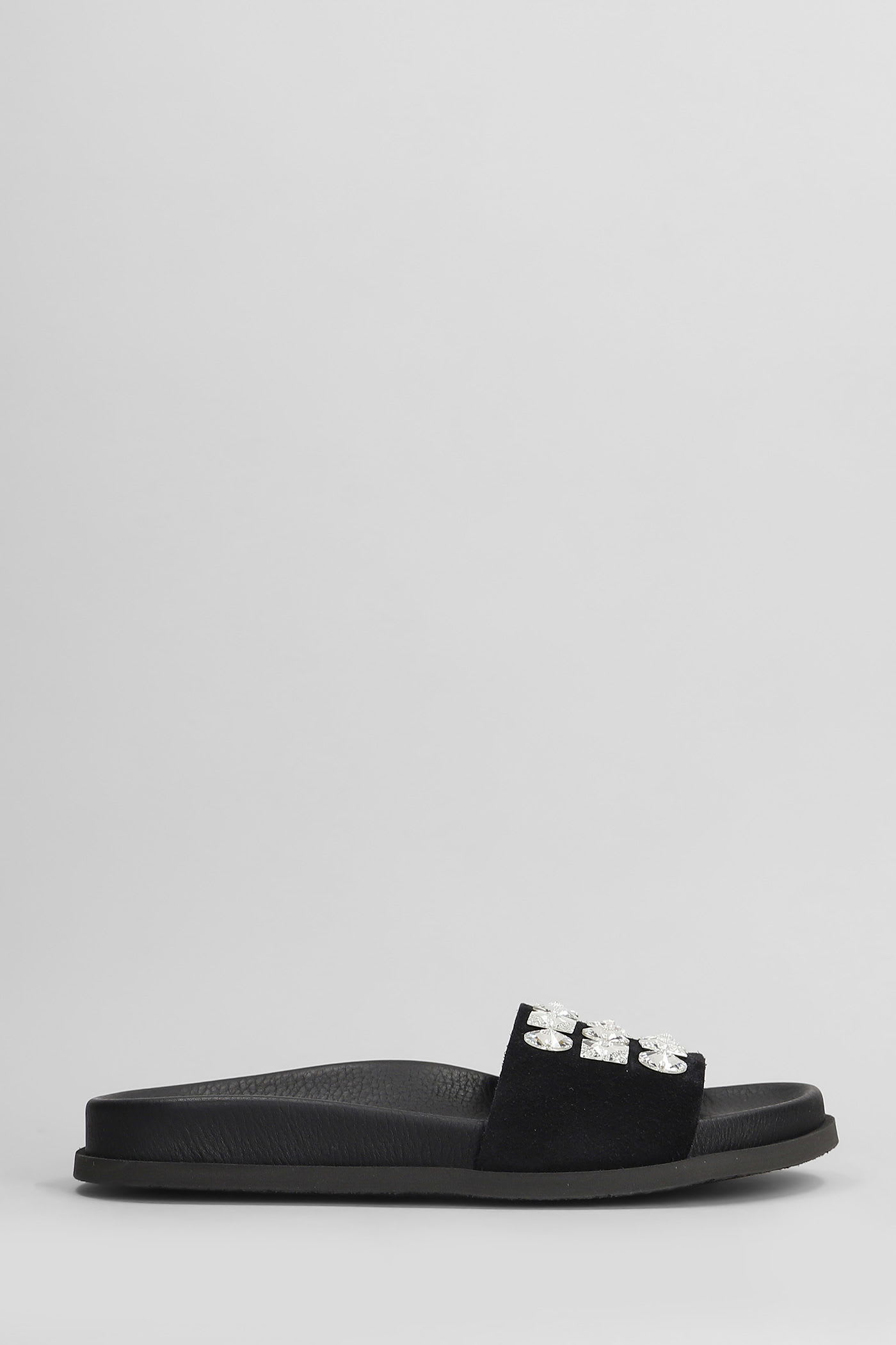 Dolomita Flats In Black Suede
