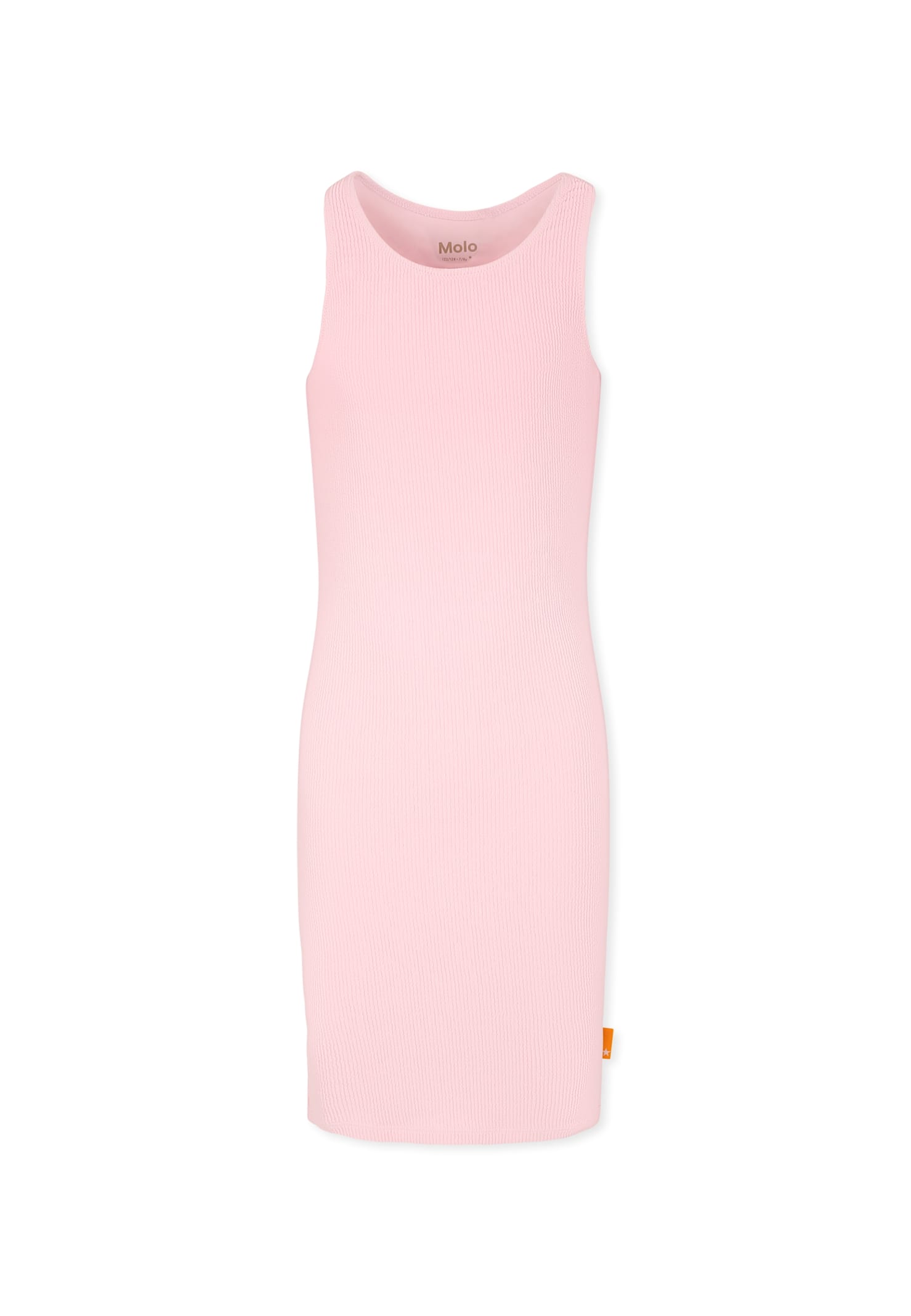 Molo Pink Dress For Girl In Pink