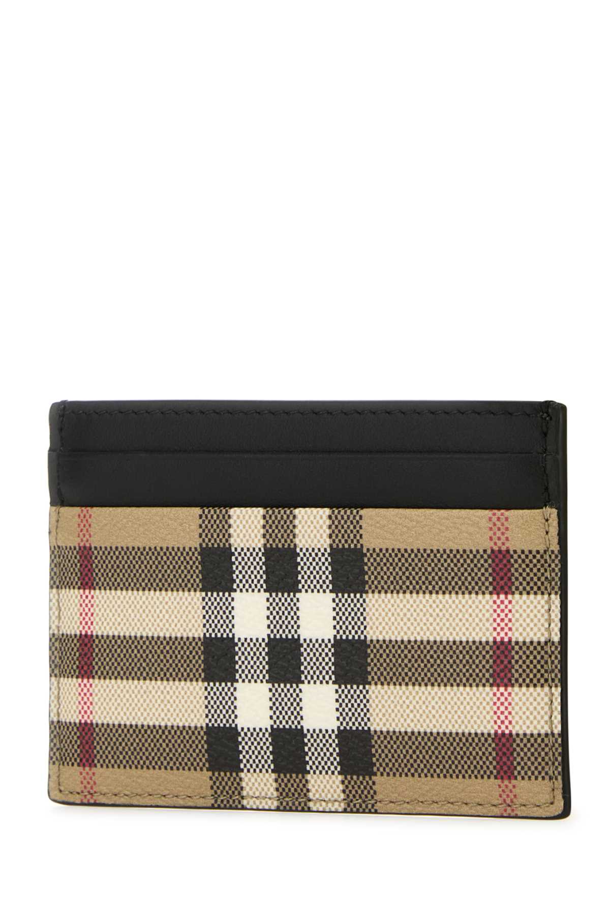 Burberry Printed Canvas Card Holder In Archivebeige