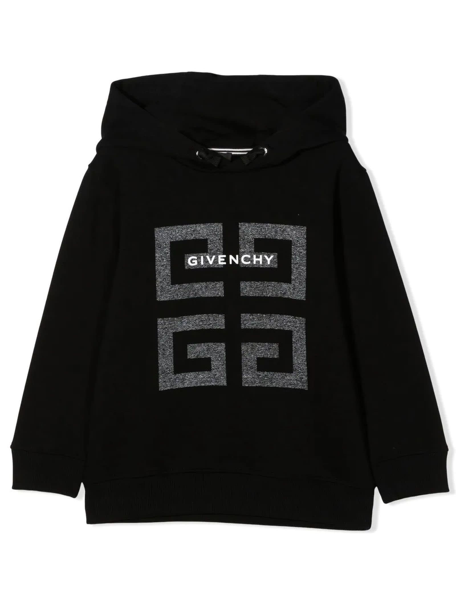 GIVENCHY BLACK COTTON HOODIE