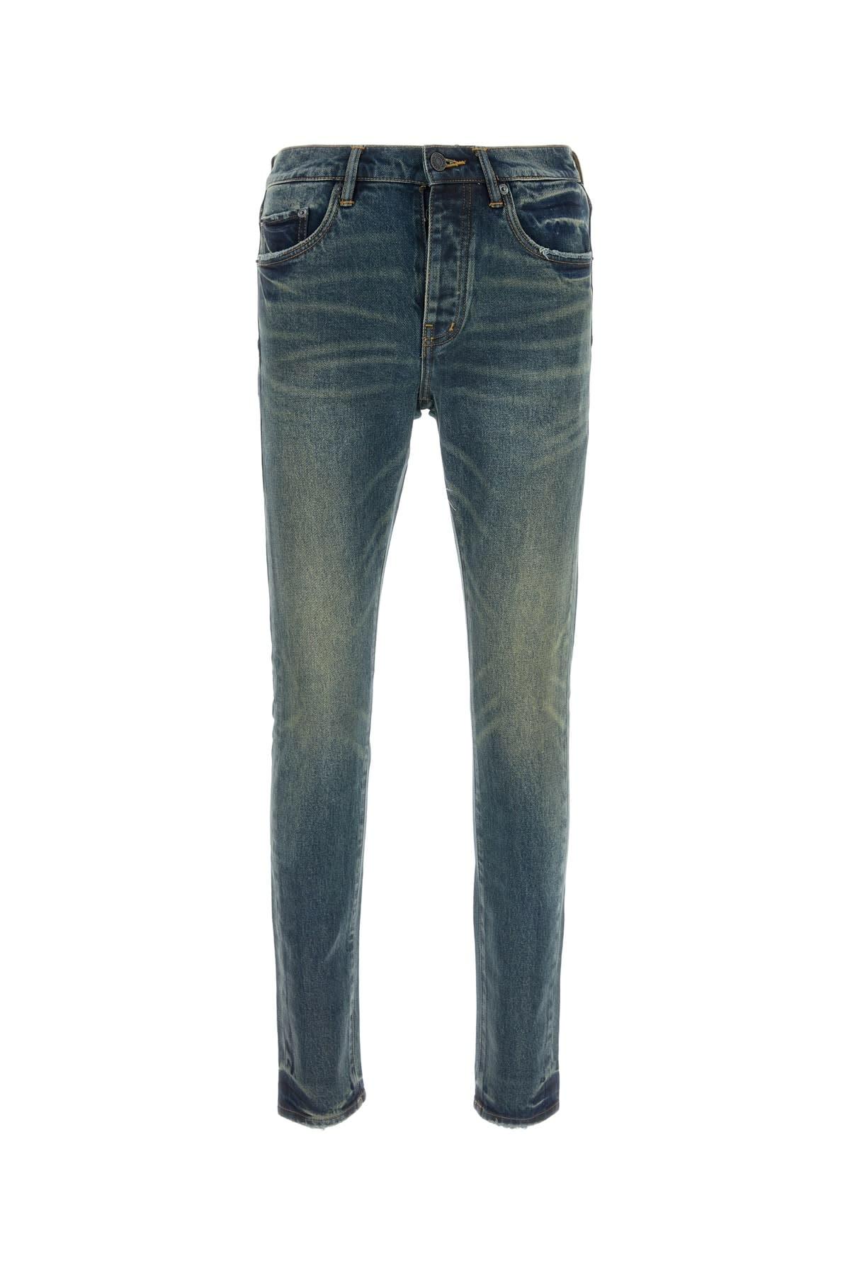 Shop Purple Brand Skinny Coated Dark Tempest In Dkindigo