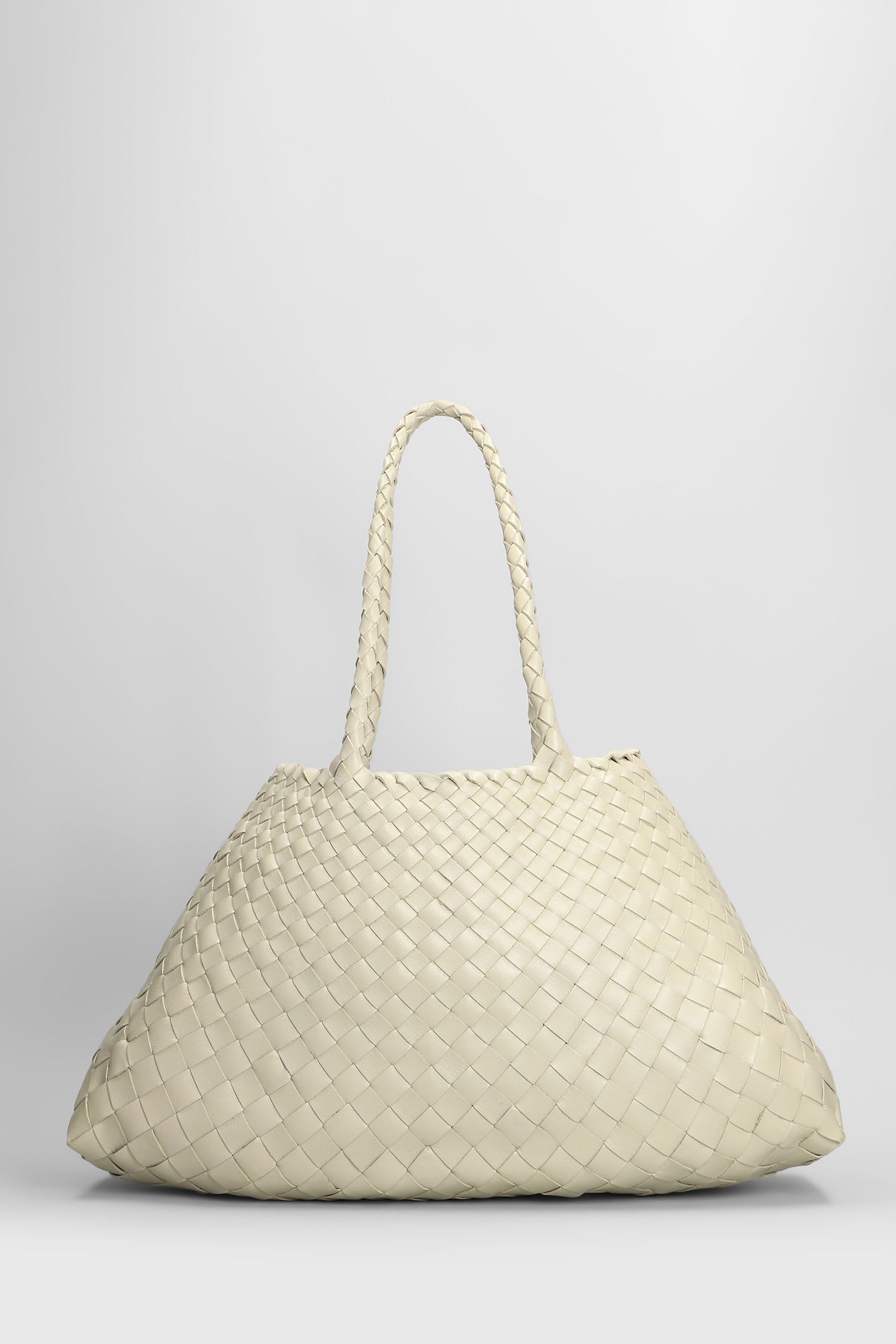 Santa Croce Big Tote In Beige Leather