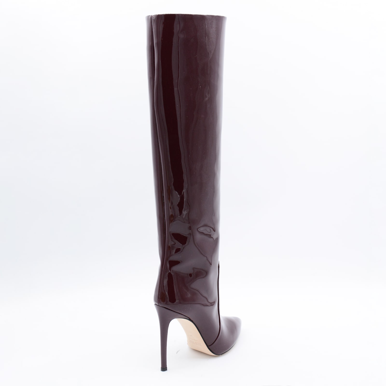 Paris Texas Stiletto Ankle Boots Pointed Toe Design In Burgundy