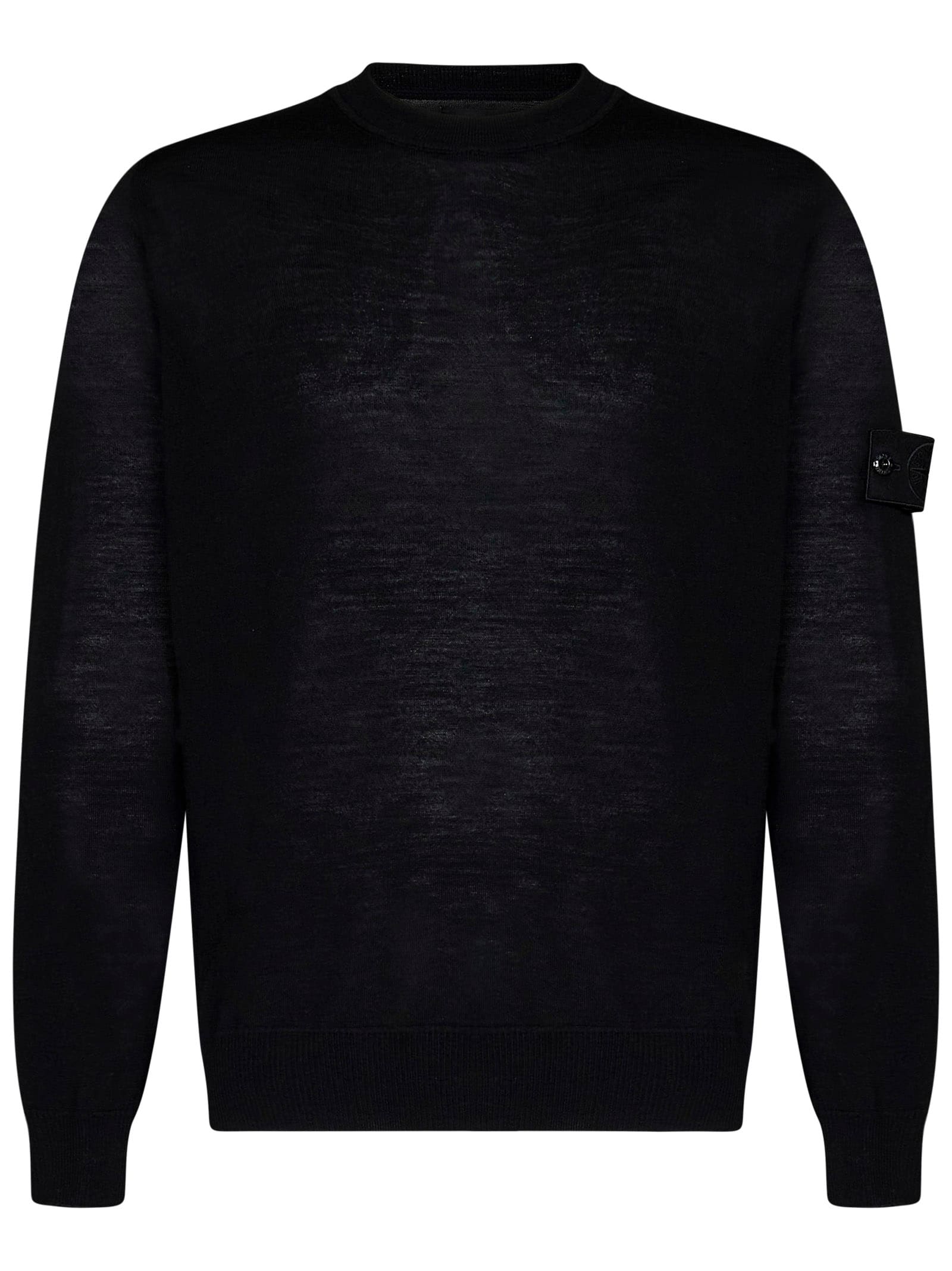 Shop Stone Island Sweater In Black