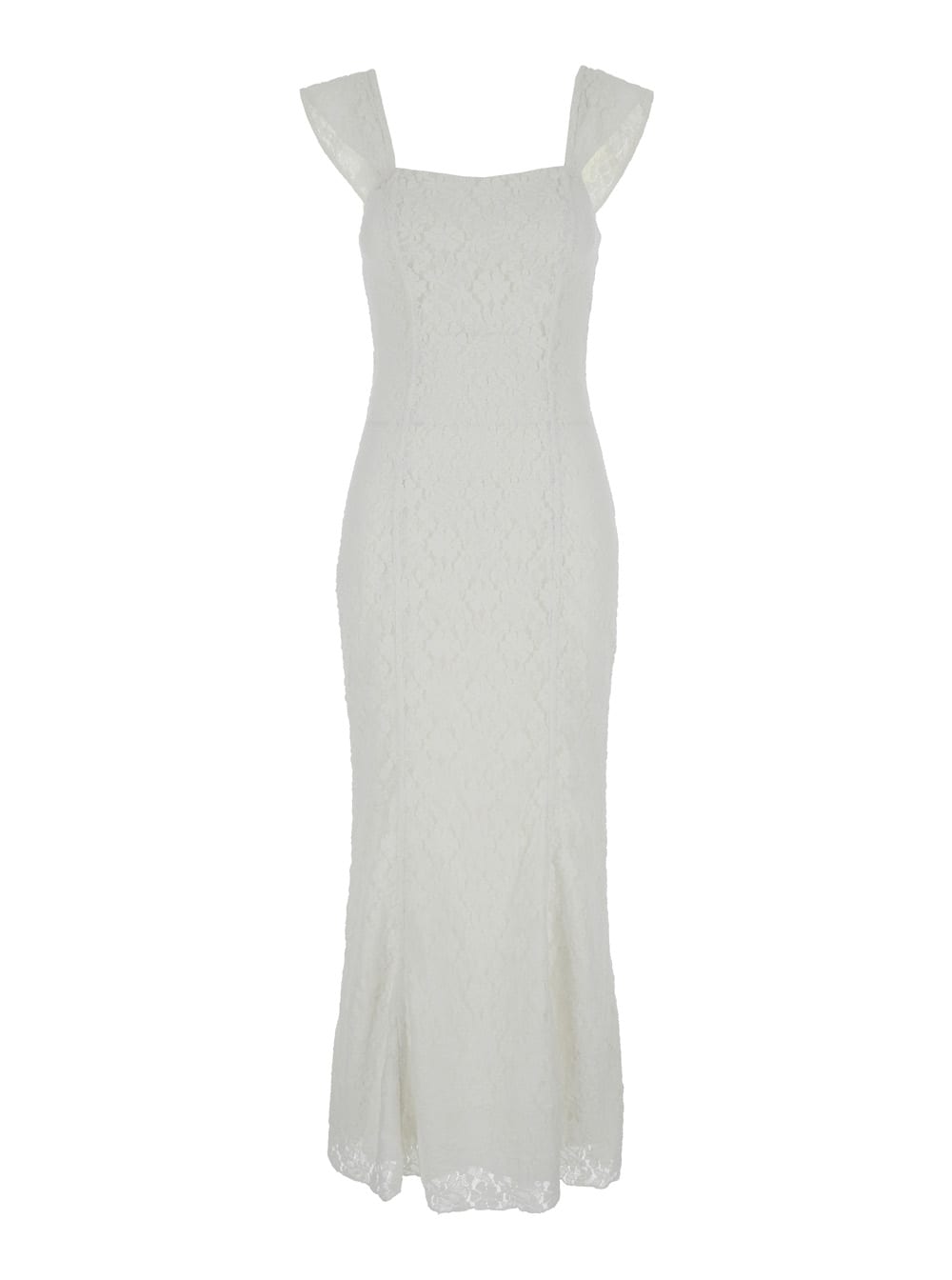 Shop Rotate Birger Christensen Lace Wide Strap Dress In White