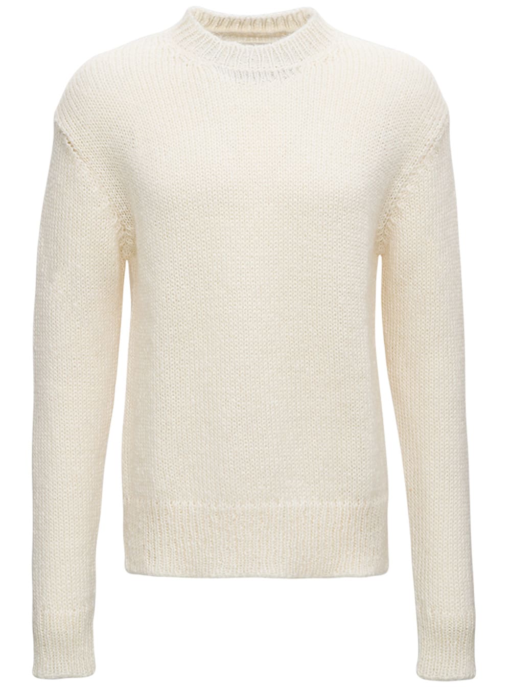 Jil Sander Ivory-colored Silk And Mohair Sweater