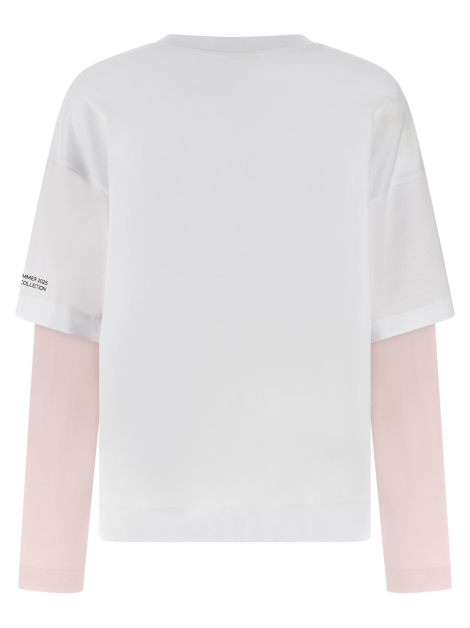 Dries Van Noten Hemmings Printed Double-sleeved T-shirt In Multicolor