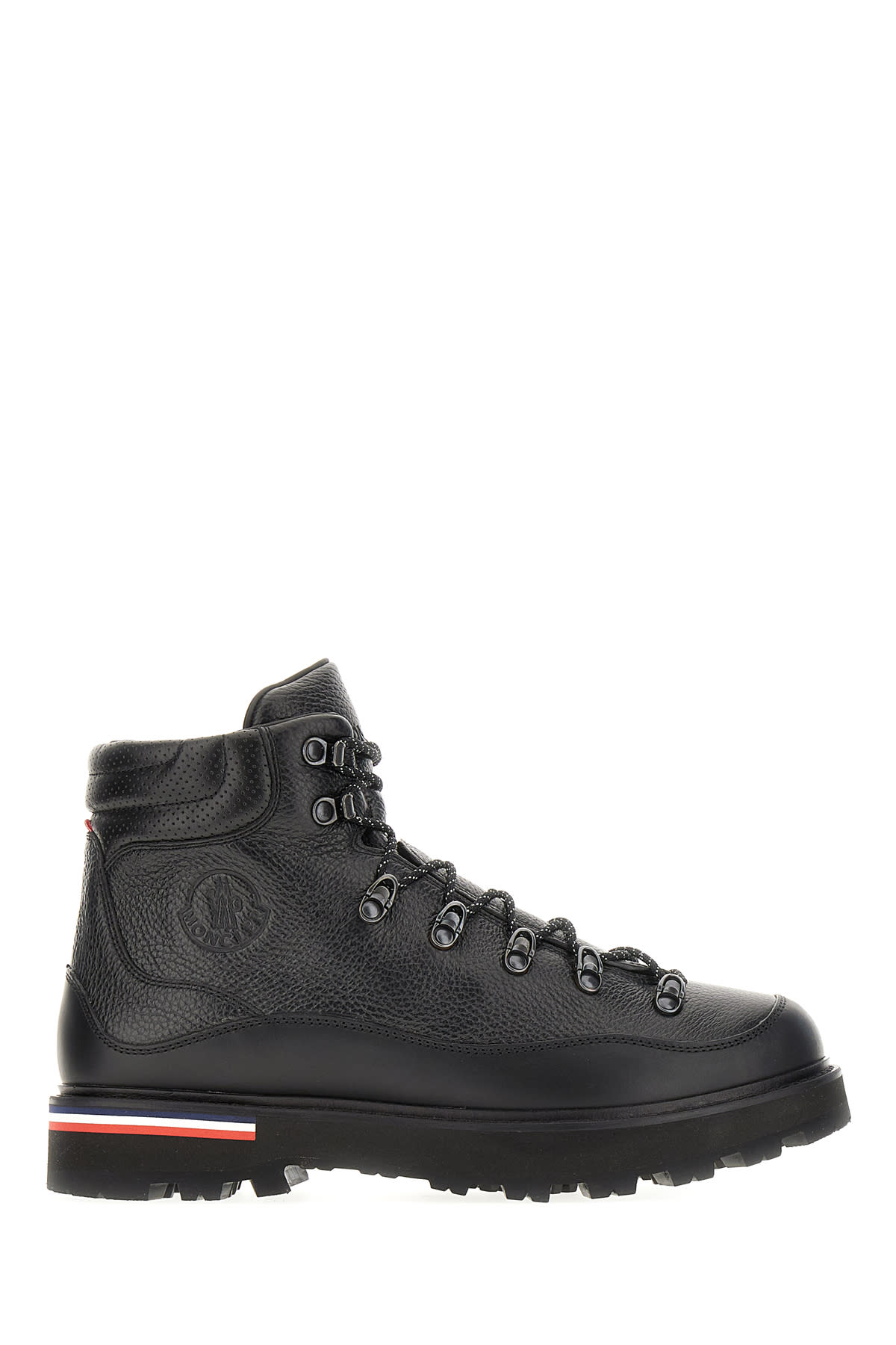 Black Leather Peka Trek Ankle Boots