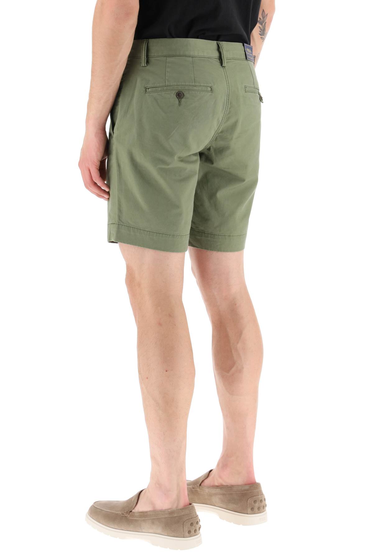 Shop Polo Ralph Lauren Stretch Chino Shorts In Army Olive (green)