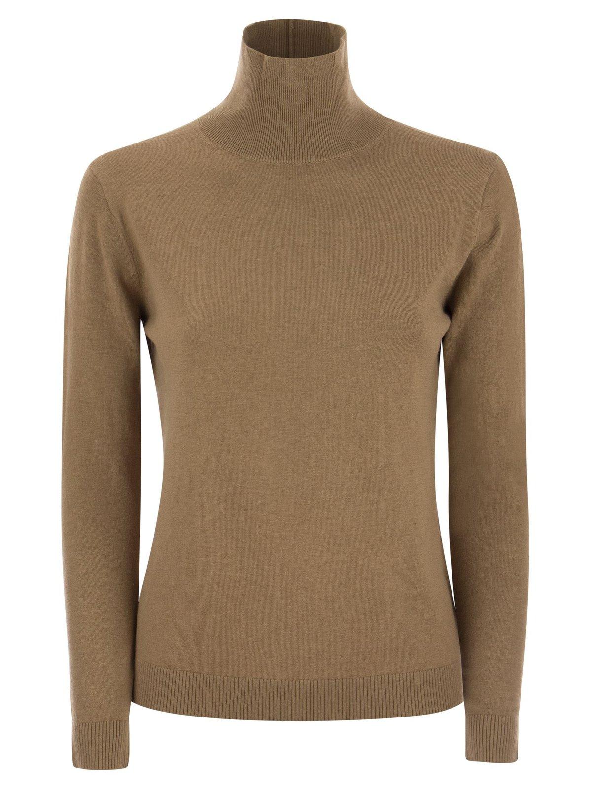 WEEKEND MAX MARA KIKU WOOL AND SILK YARN SWEATER