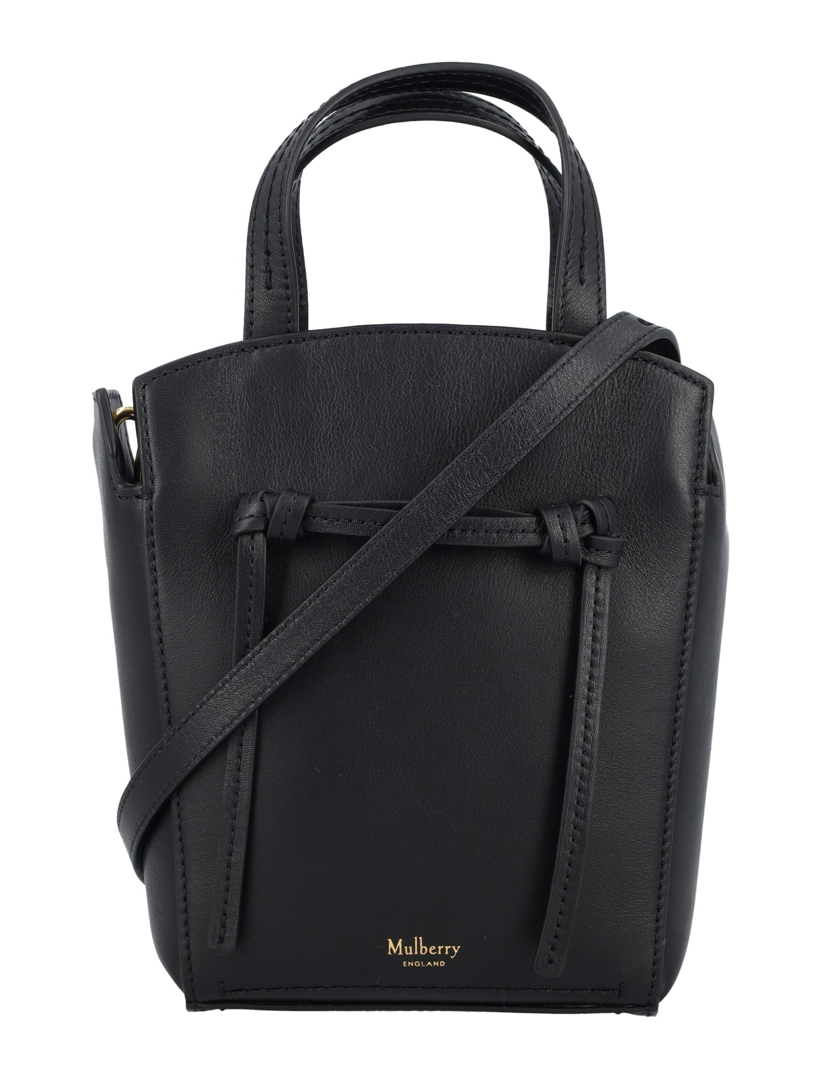 Mulberry Clovelly Mini Tote In Black
