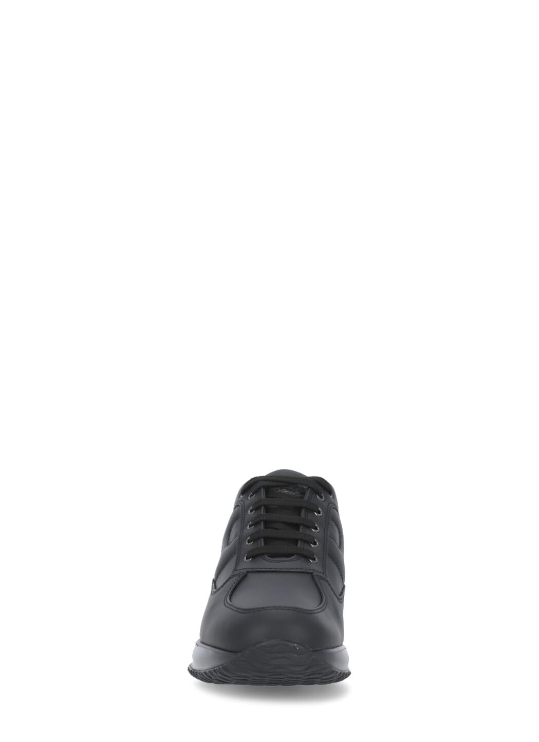 Hogan Interactive Model Sneakers With Rubber Sole And Premium Leather In Black