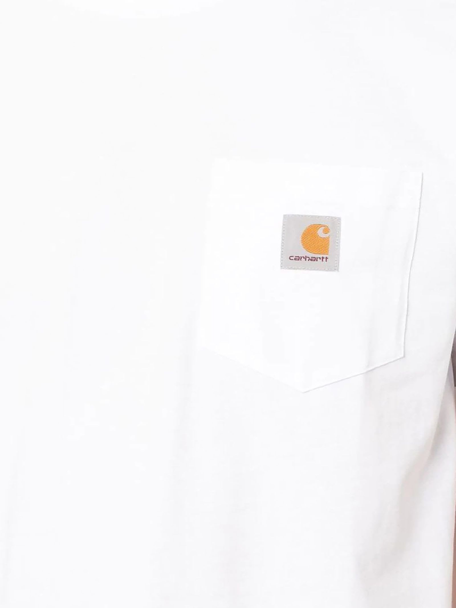 Carhartt Wip Cotton T-shirt With Logo Patch In White
