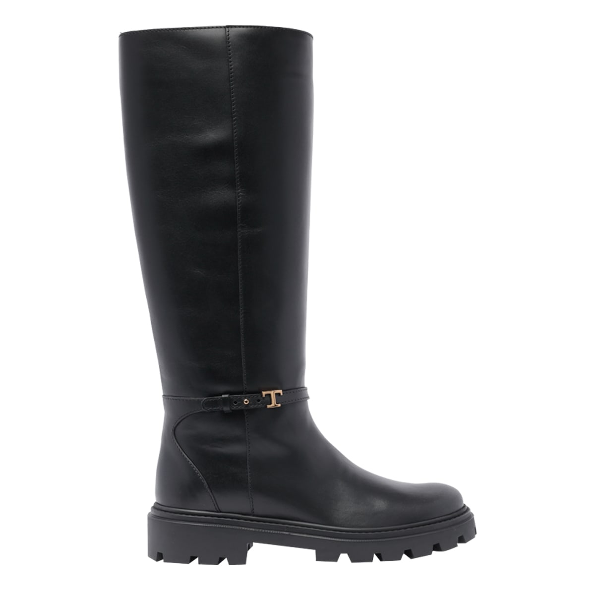 Shop Tod's Leather Boots In Black