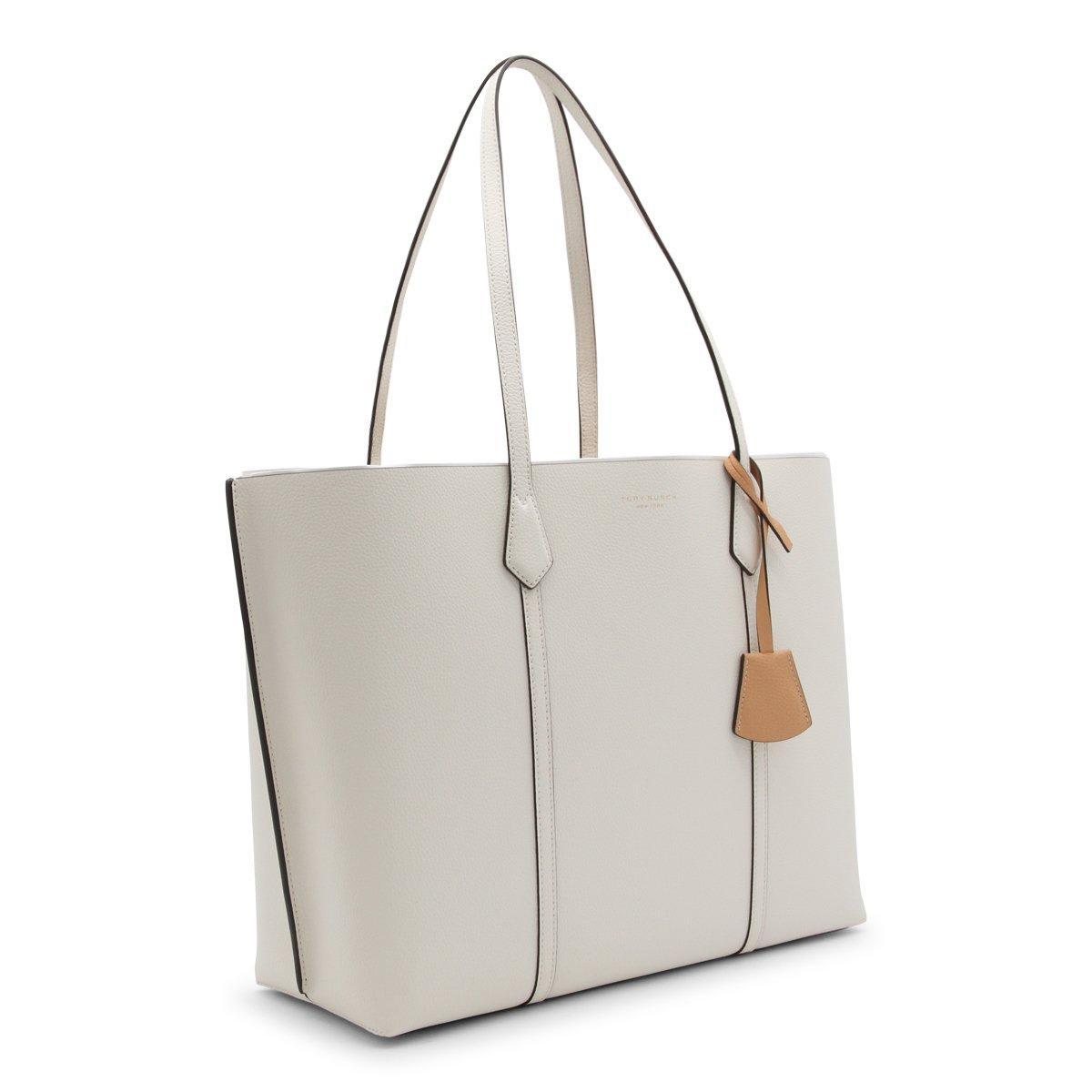 Shop Tory Burch Perry Triple-compartment Tote Bag In White