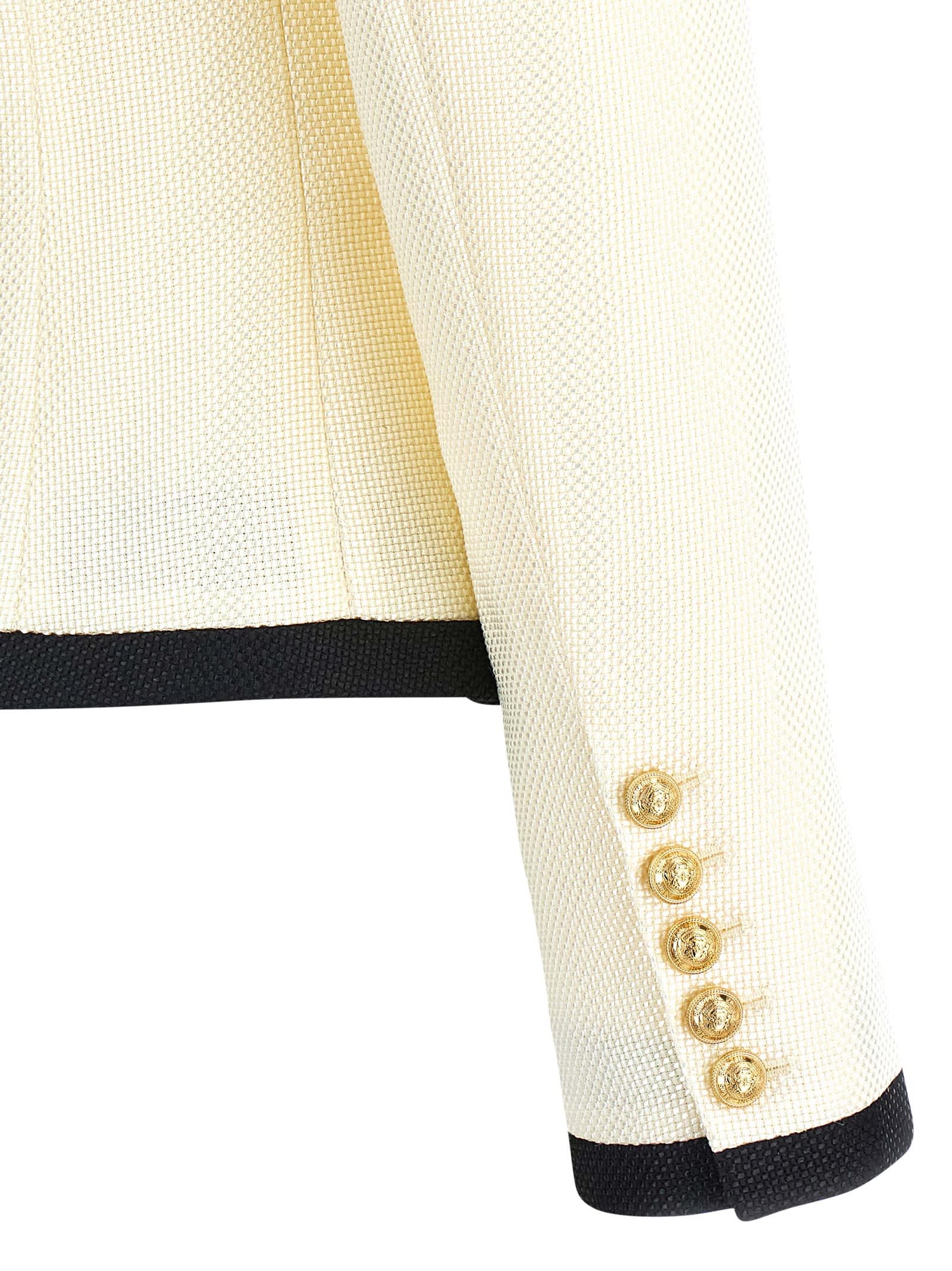 Balmain Maxi Shoulder Strap Blazer In Multi