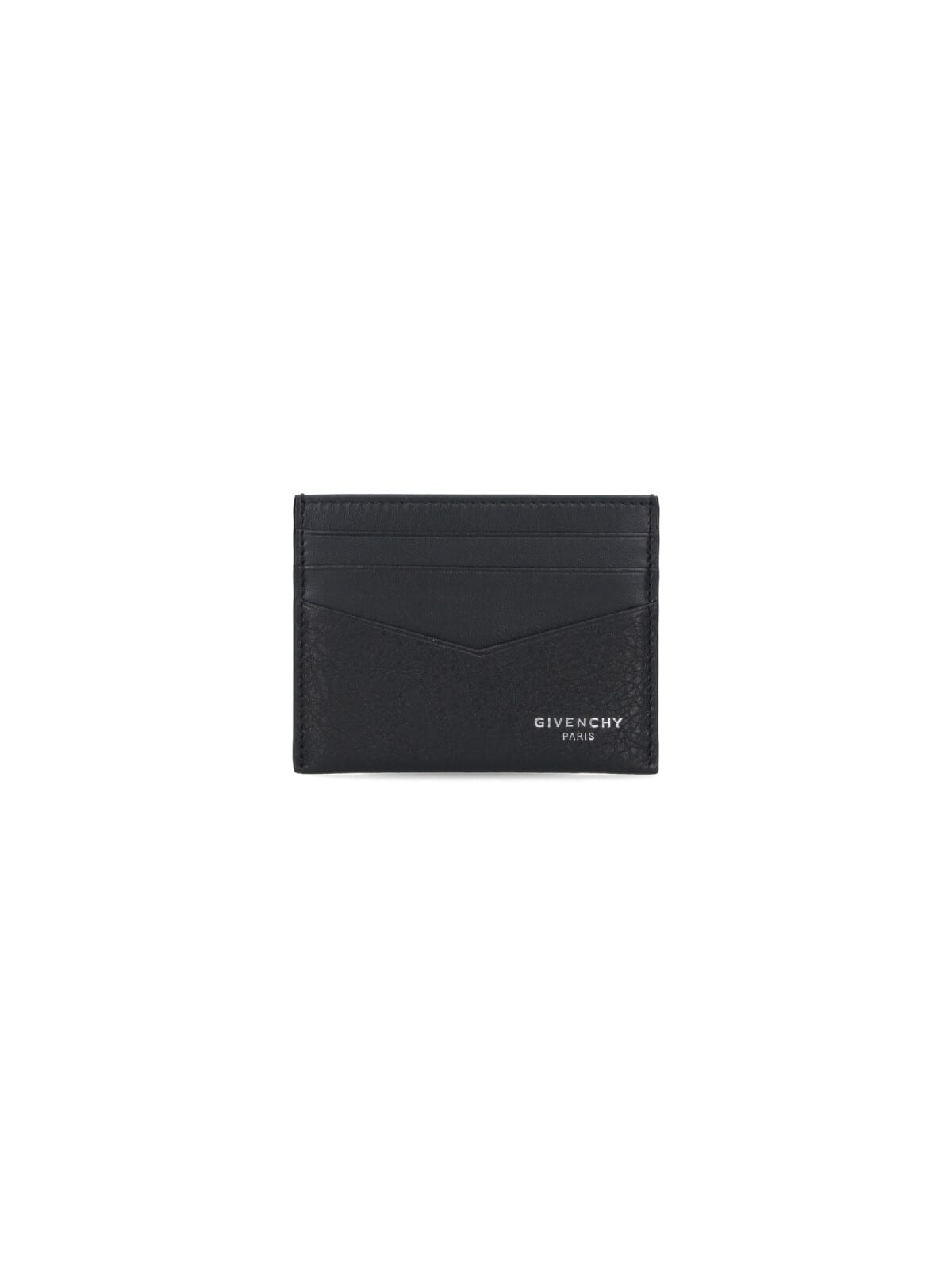 Givenchy Textured Black Wallet With Multiple Card Slots In Black