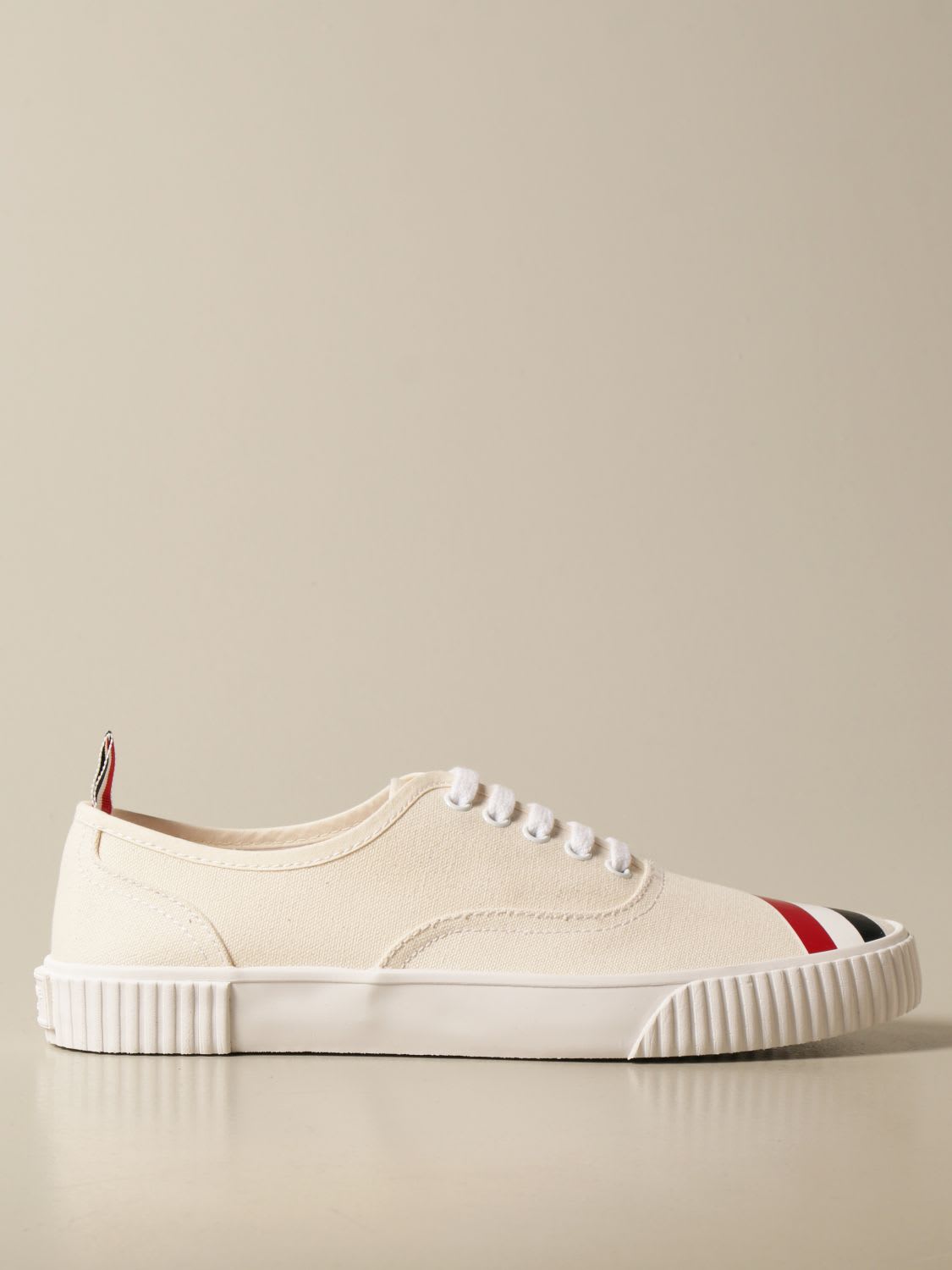 THOM BROWNE SNEAKERS IN COTTON CANVAS,MFD201A 06555 114