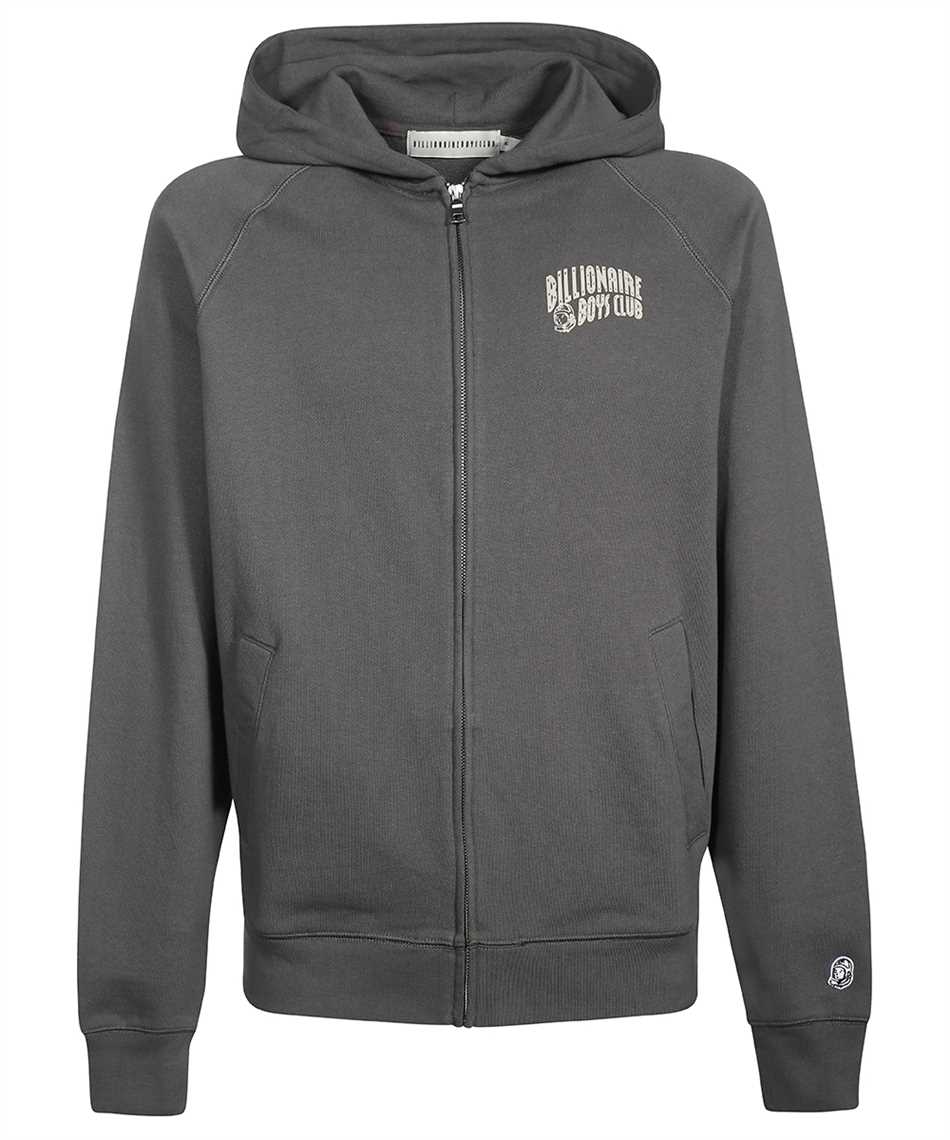 Billionaire Boys Club Logo-print Zip-up Hoodie In Gray