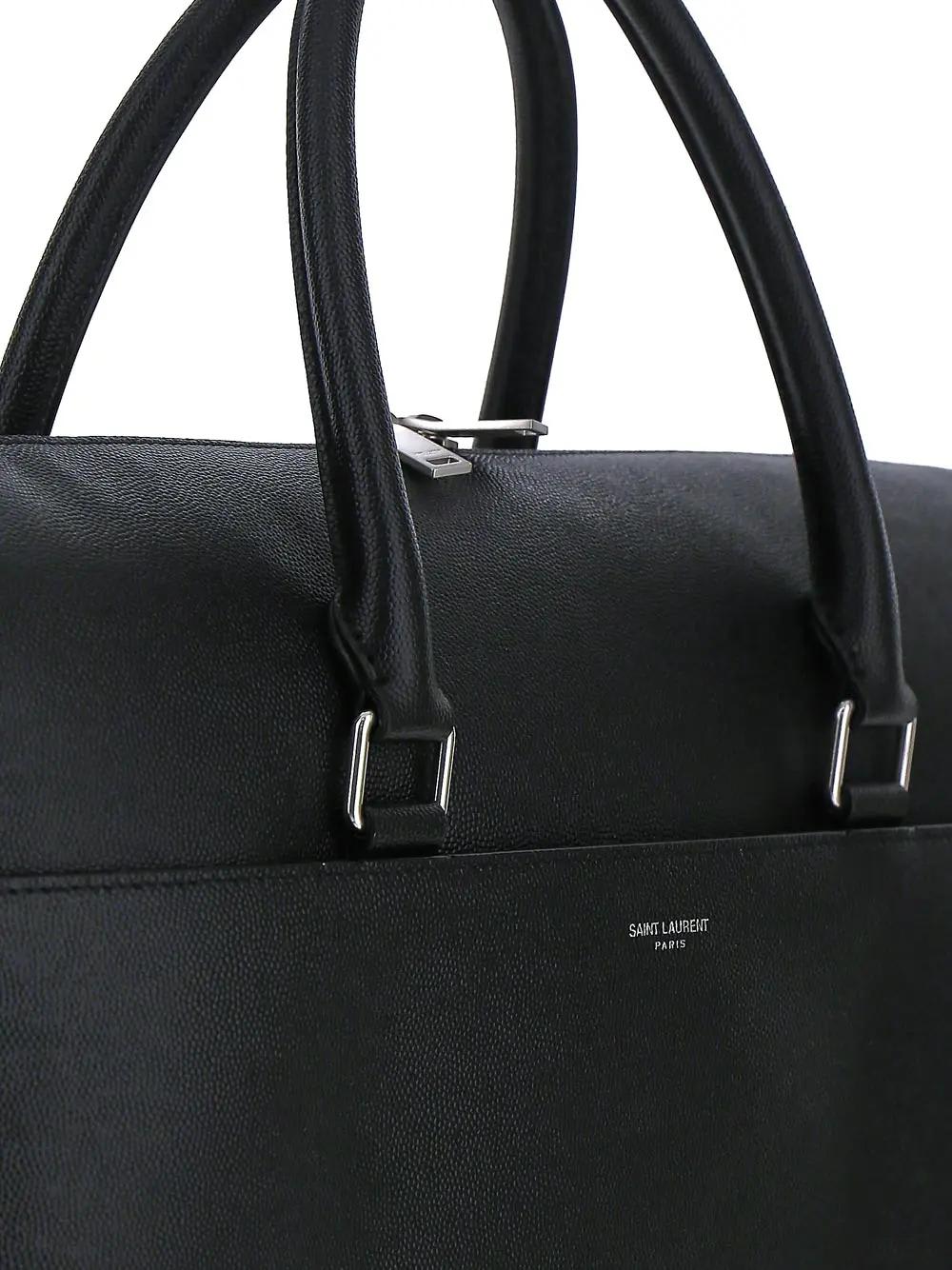 Saint Laurent Duffle Briefcase Bag In Black